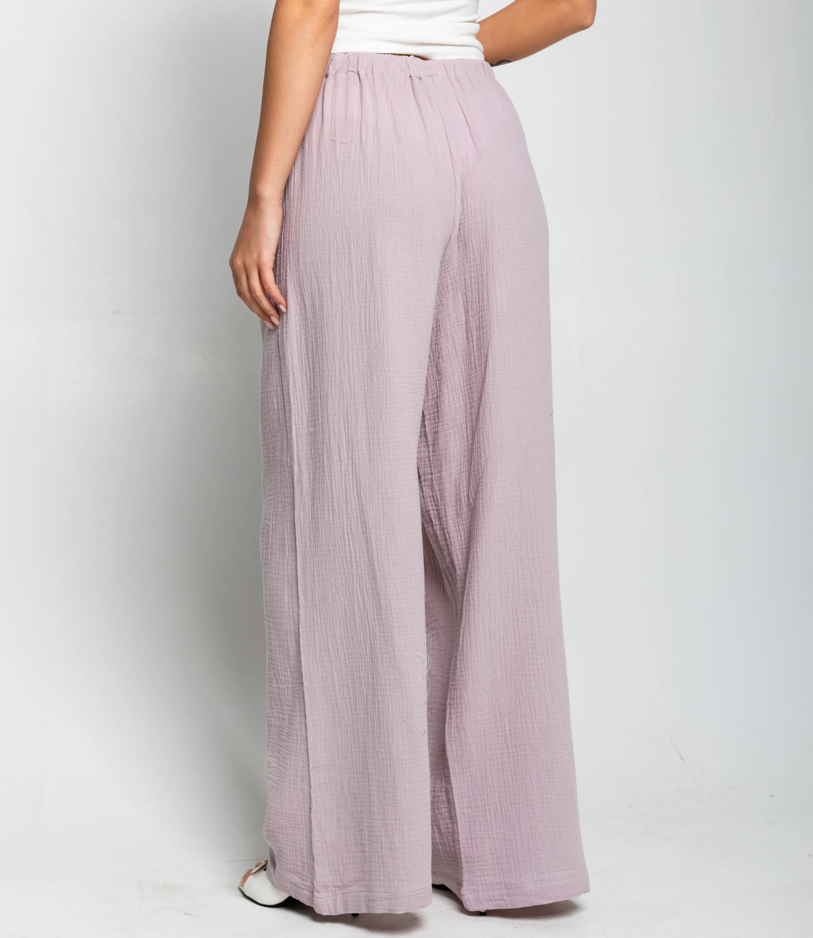 Брюки #ОКТ095004, светло-сиреневый - фото 4