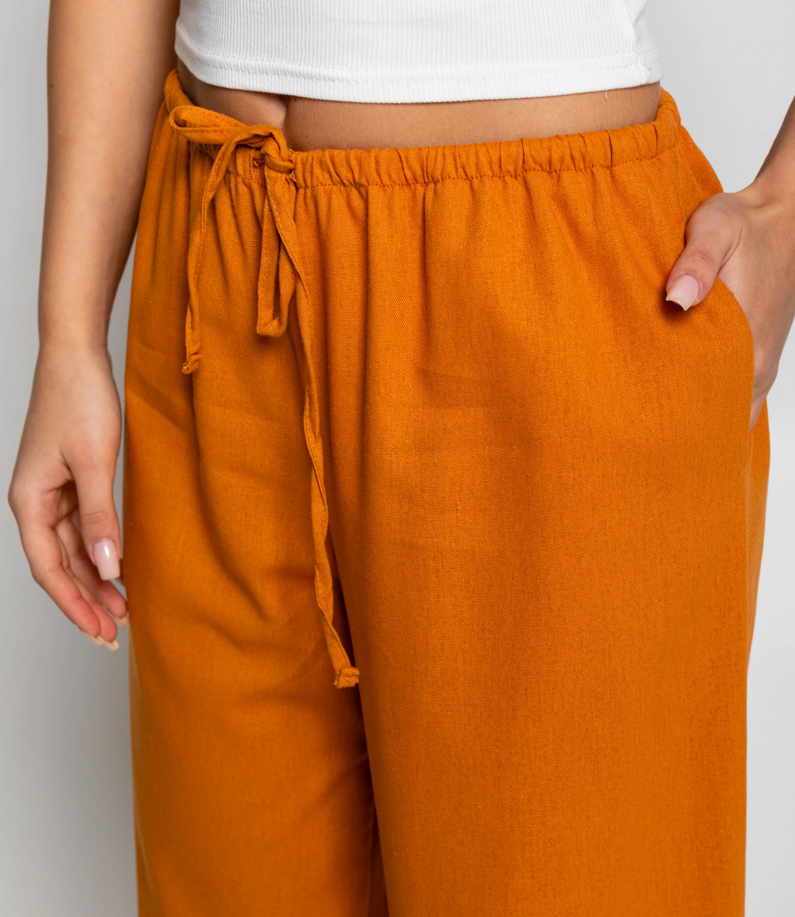 Брюки #ОКТ095016, терракотовый - фото 5