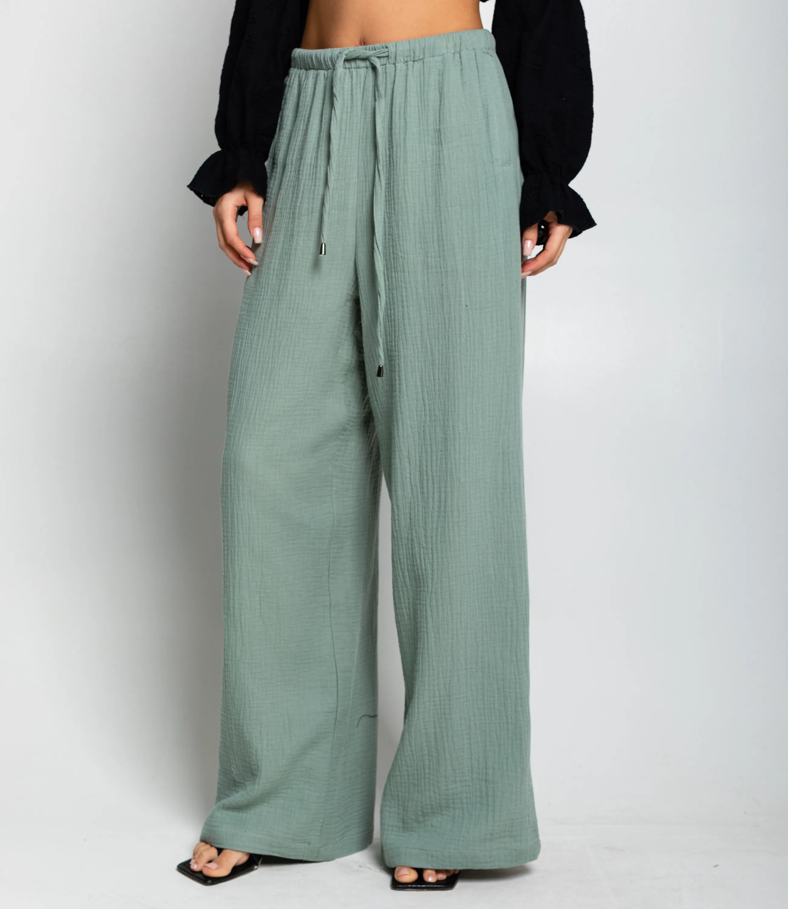 Брюки #ОКТ095004, ментоловый - фото 2
