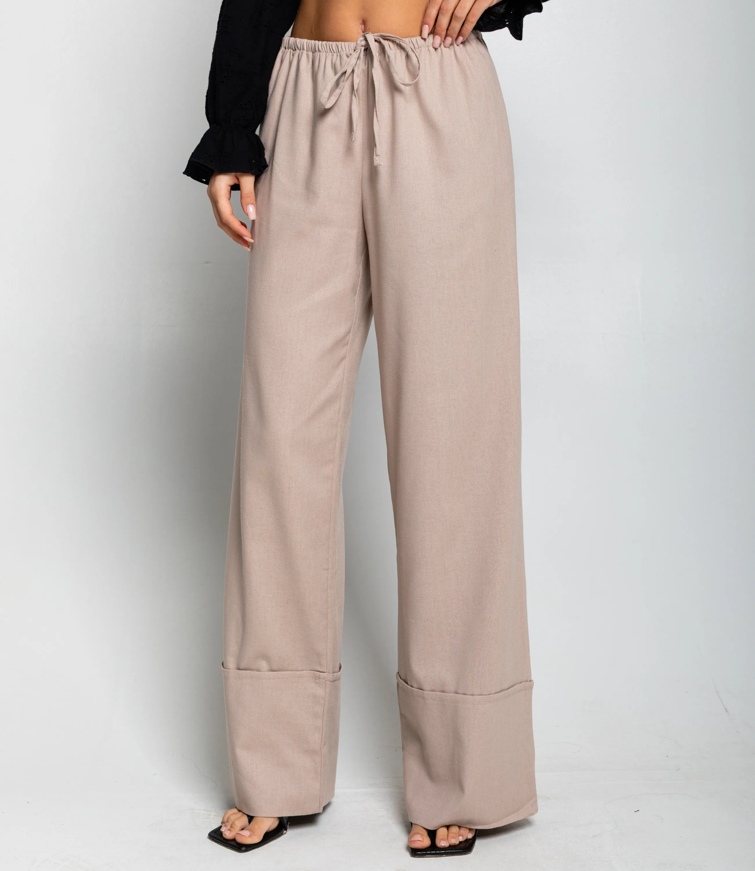 Брюки #ОКТ095016, бежевый - фото 2