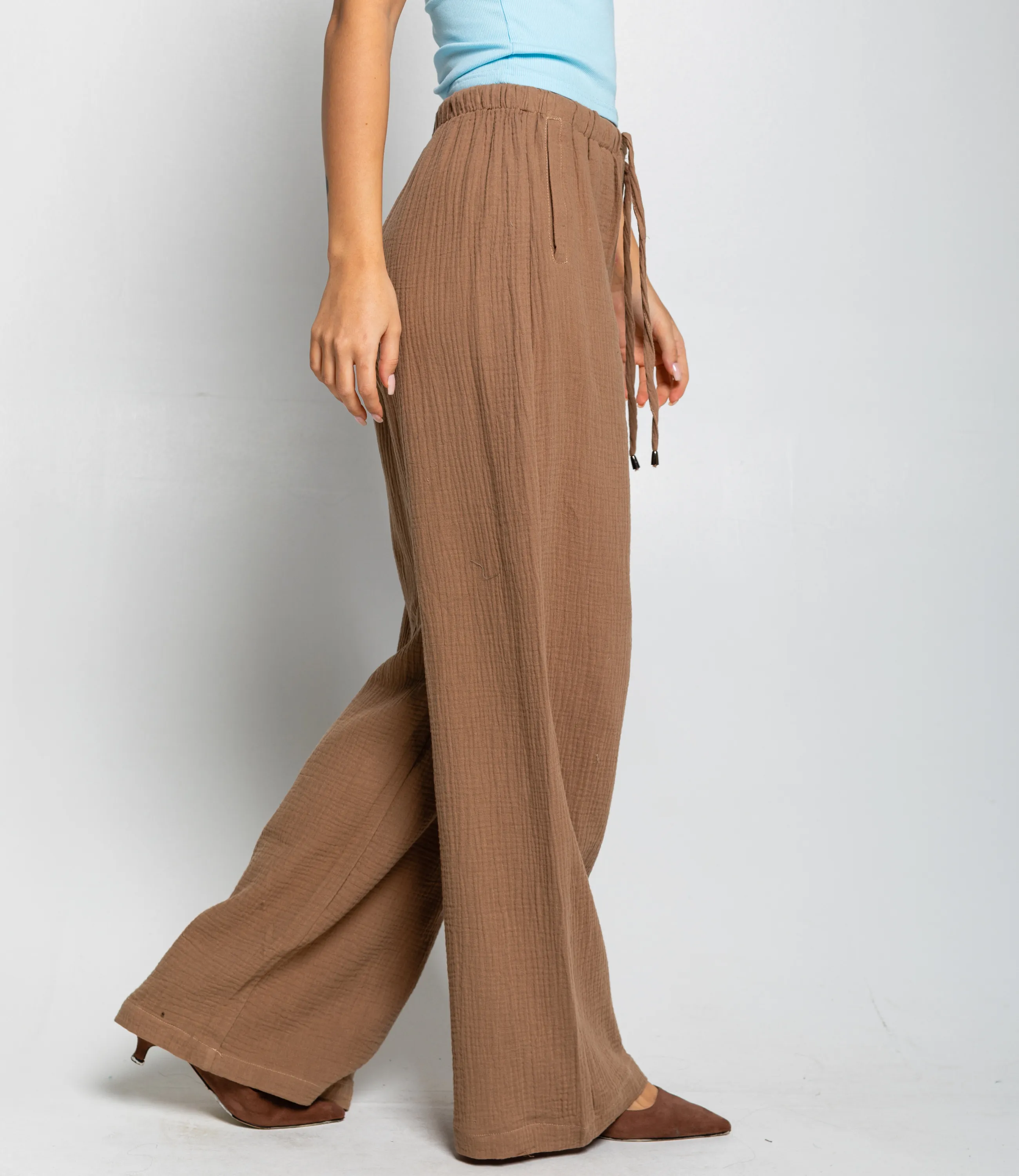 Брюки #ОКТ095004, тёмно-бежевый - фото 3