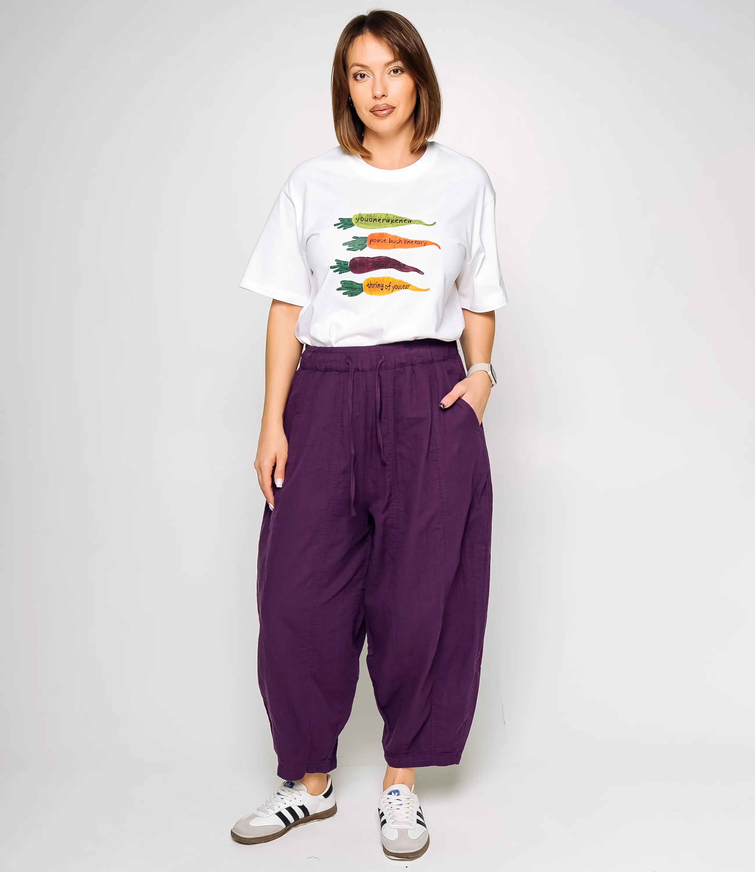 Брюки #КТ9918 (2), фиолетовый - фото 1