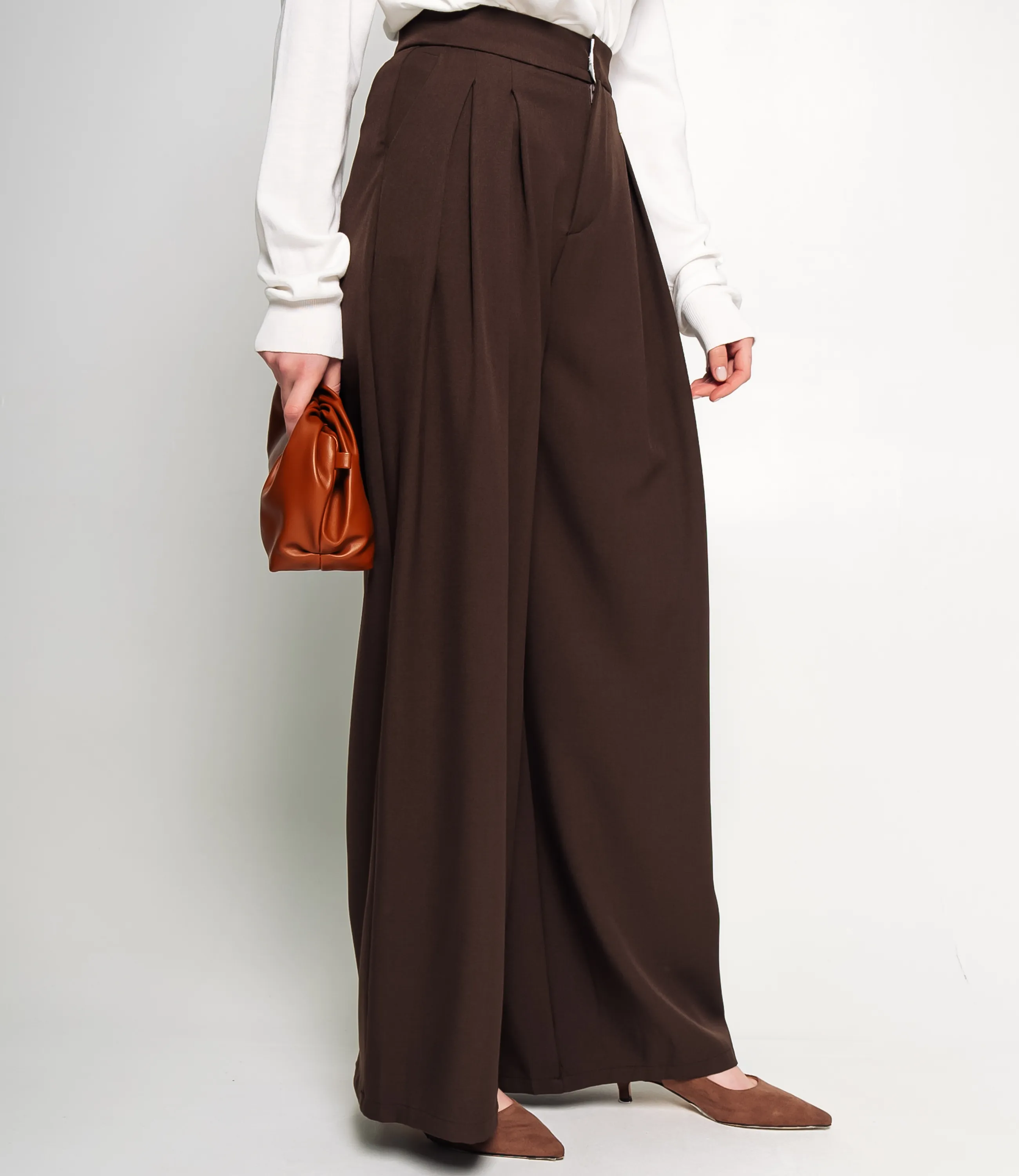 Брюки #КТ1873, шоколадный - фото 3