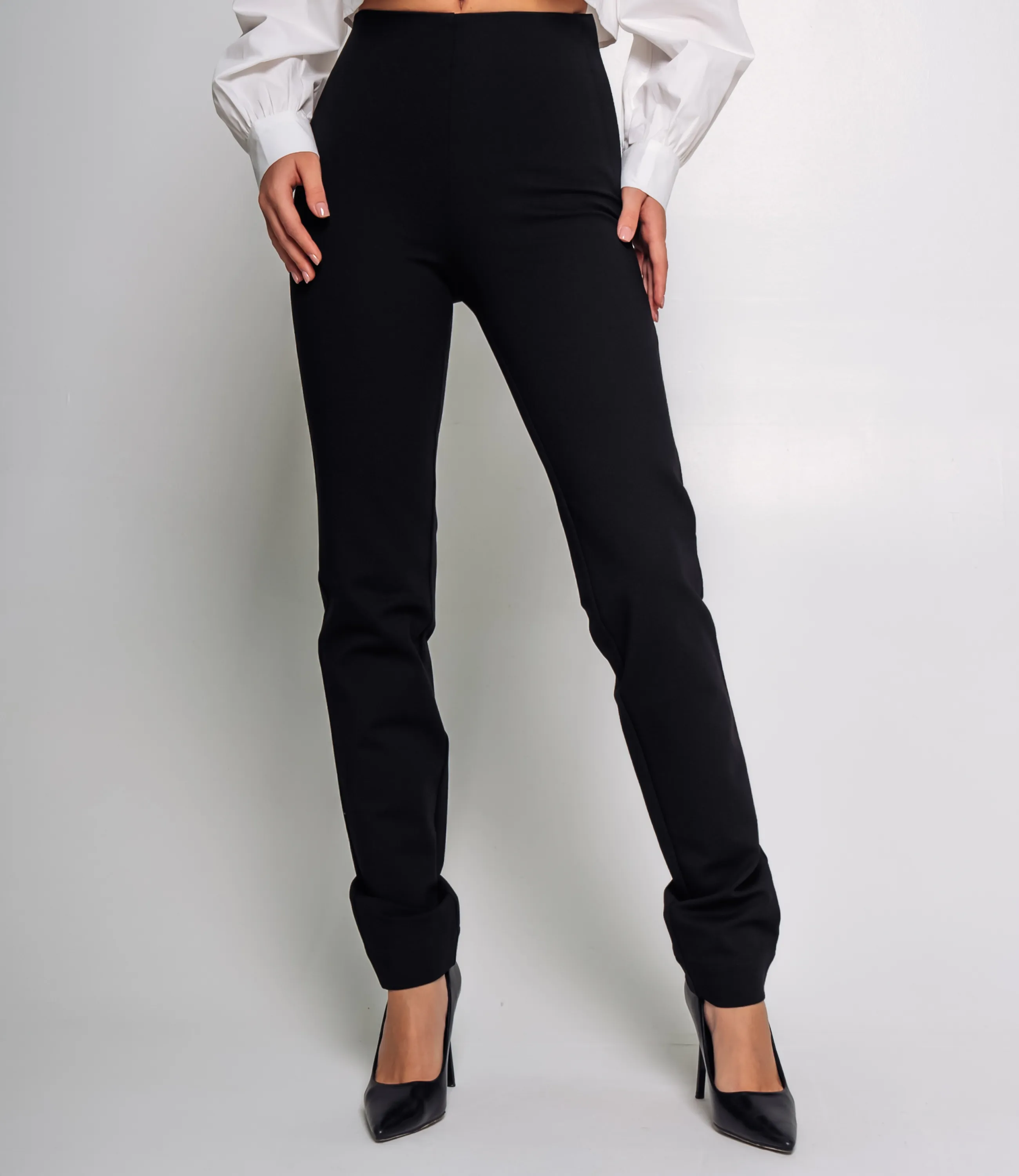 Брюки #4В2308, чёрный - фото 2