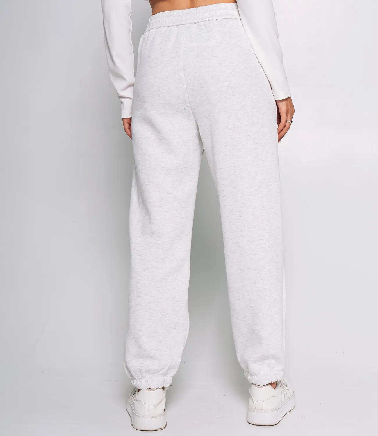 Спортивные брюки #КТ8029 (4), светло-серый меланж - фото 4