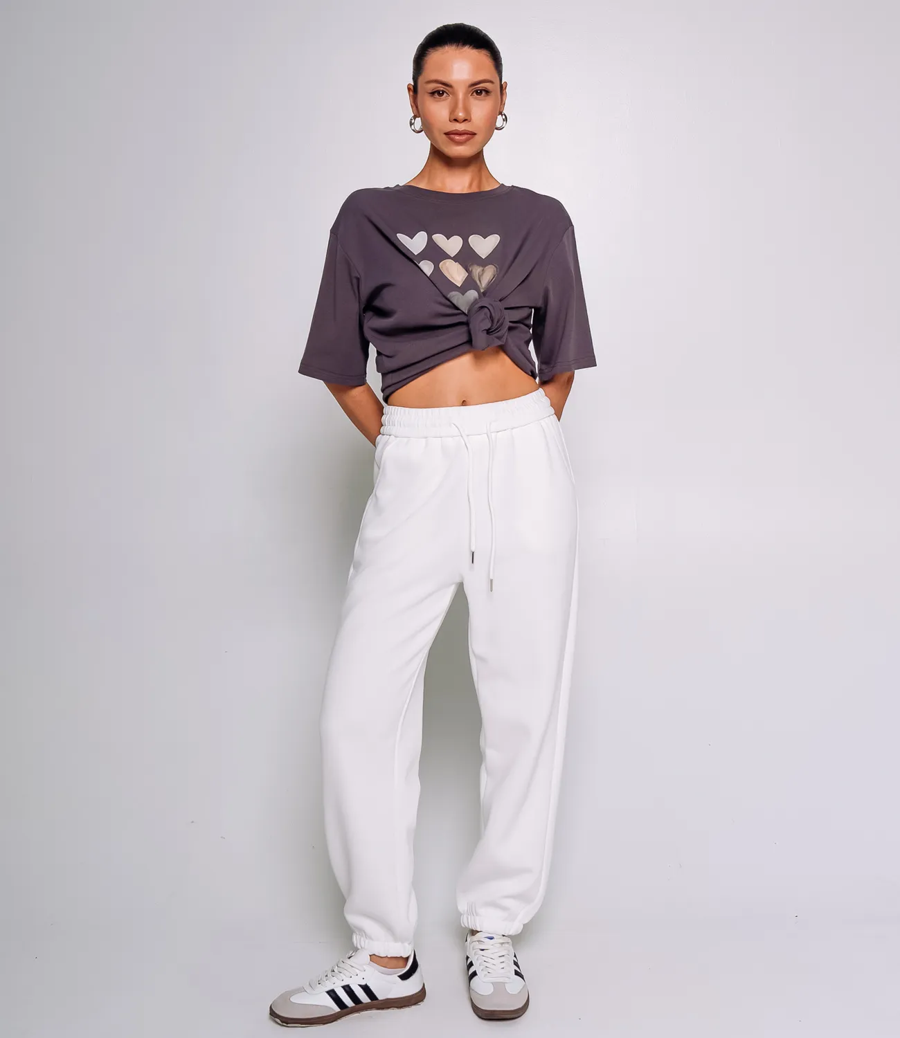 Спортивные брюки #КТ8029 (4), белый - фото 1