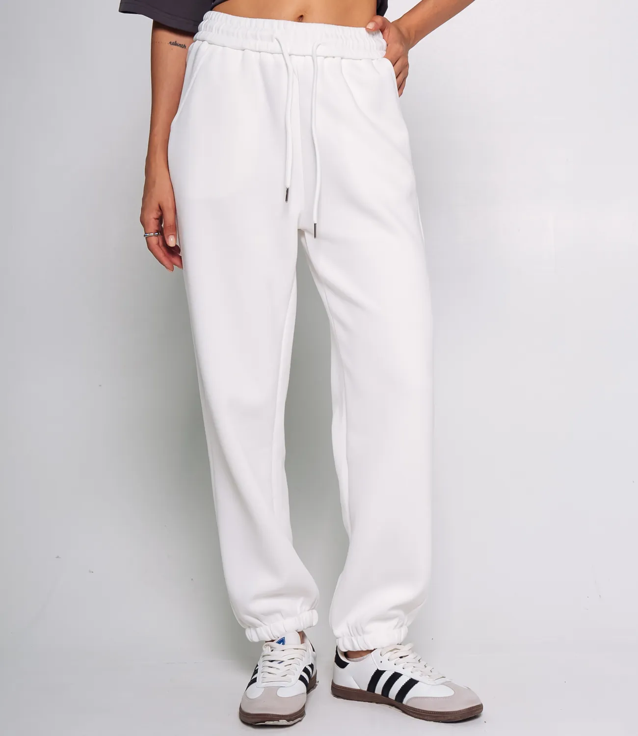 Спортивные брюки #КТ8029 (4), белый - фото 2