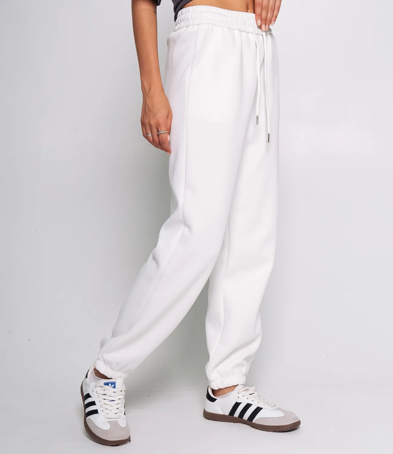 Спортивные брюки #КТ8029 (4), белый - фото 3