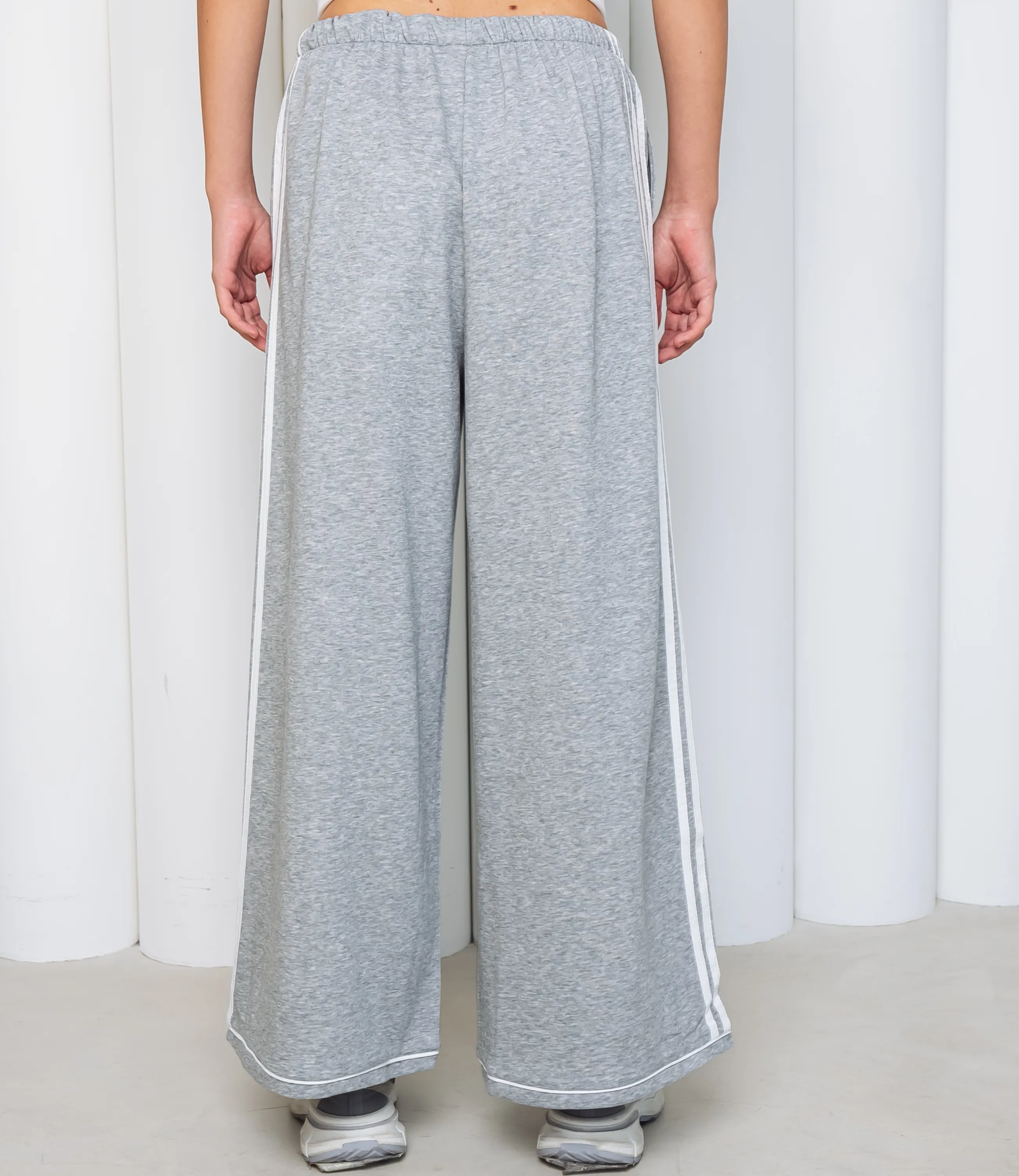 Спортивные брюки #КТ2563, серый меланж - фото 4