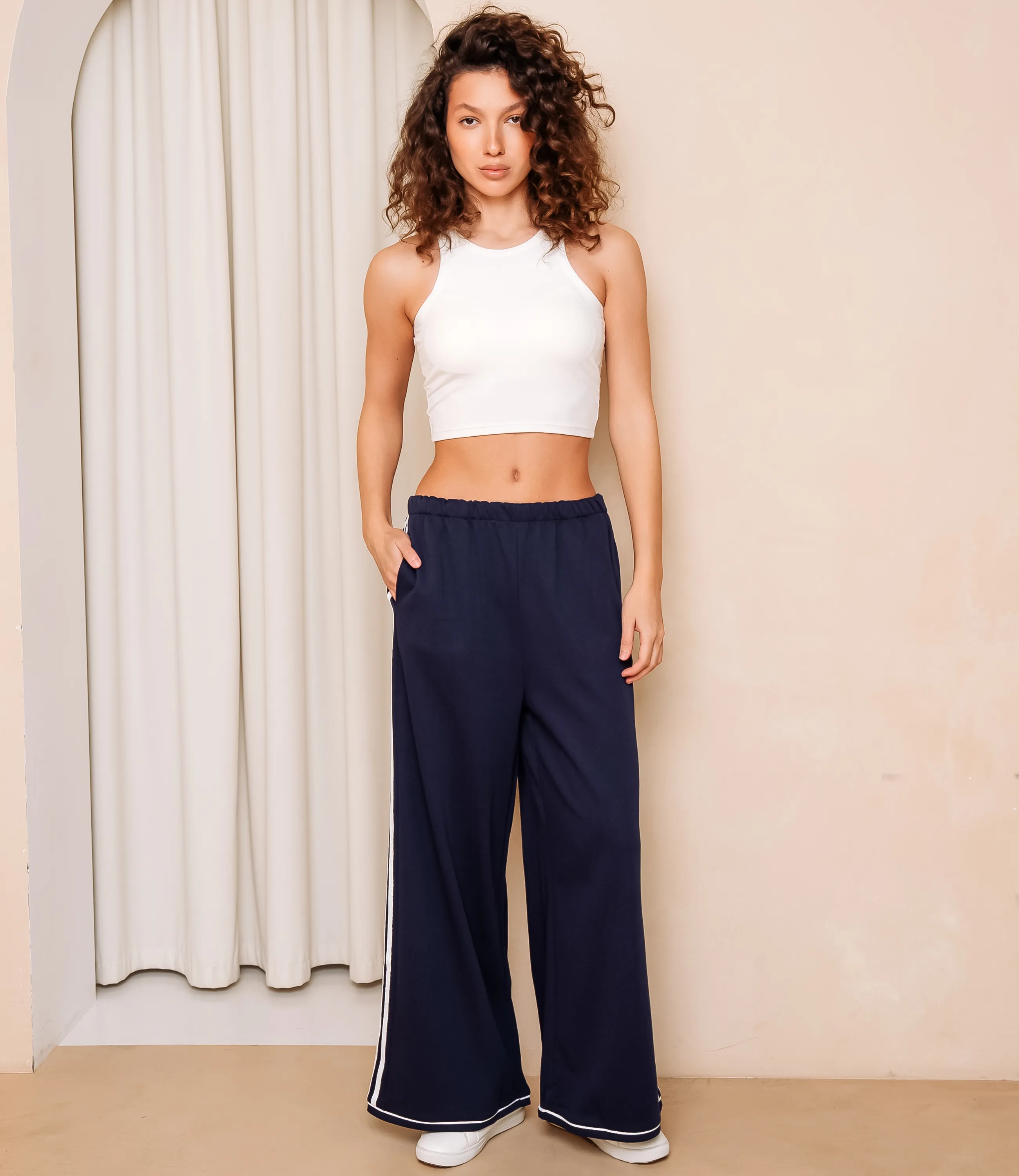 Спортивные брюки #КТ2563, синий - фото 1