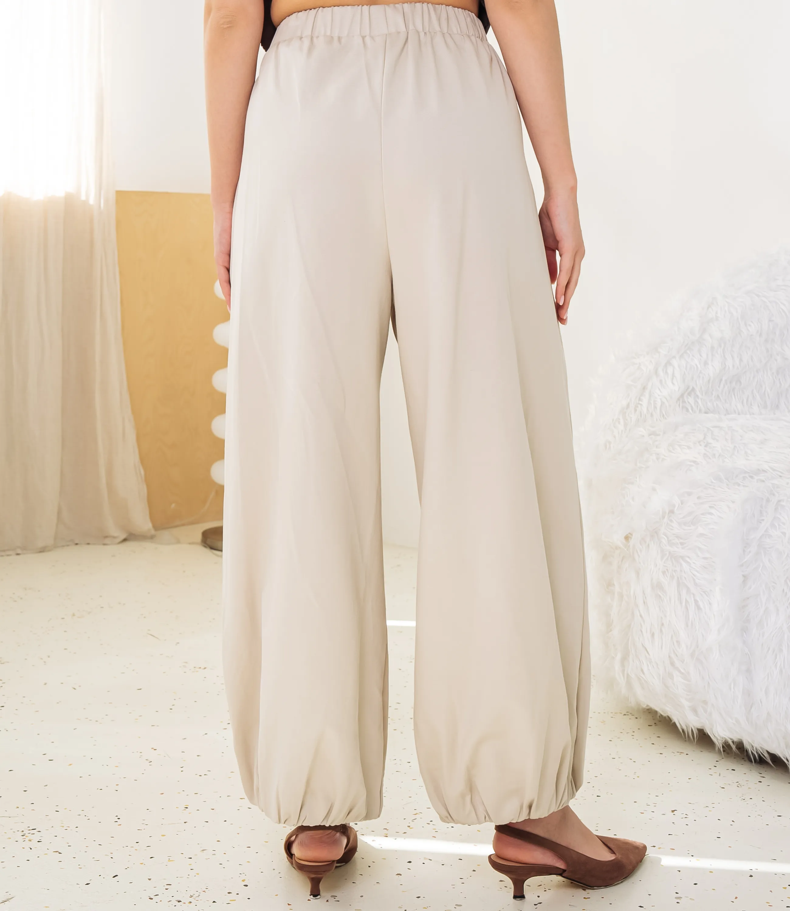 Брюки #КТ25811, светло-бежевый - фото 4