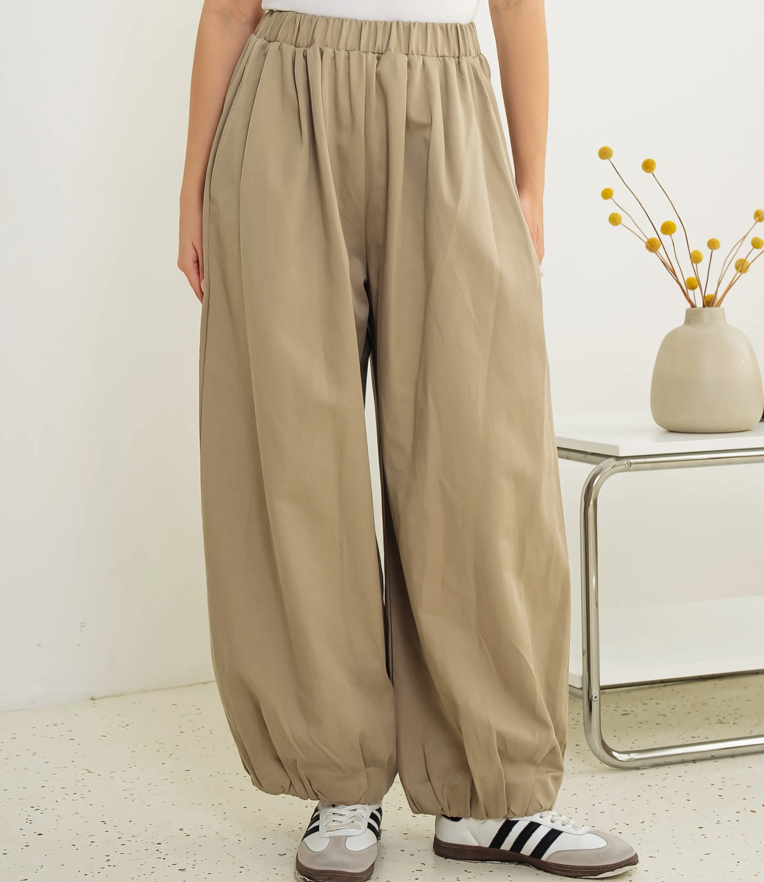 Брюки #КТ25811, светлый хаки - фото 2