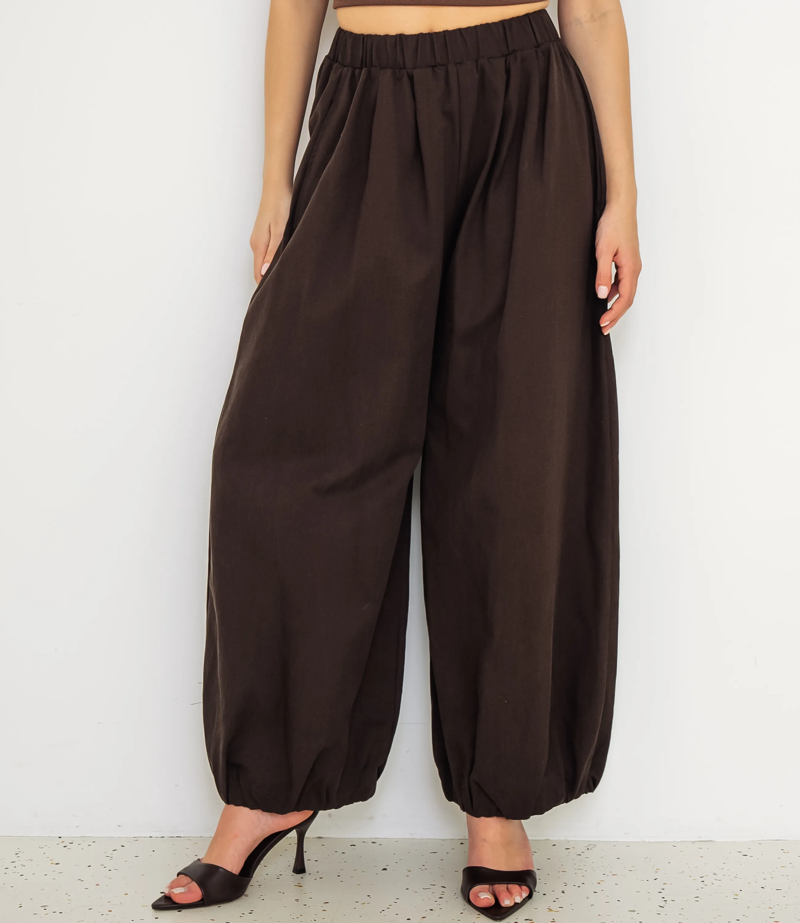 Брюки #КТ25811, тёмно-коричневый - фото 2