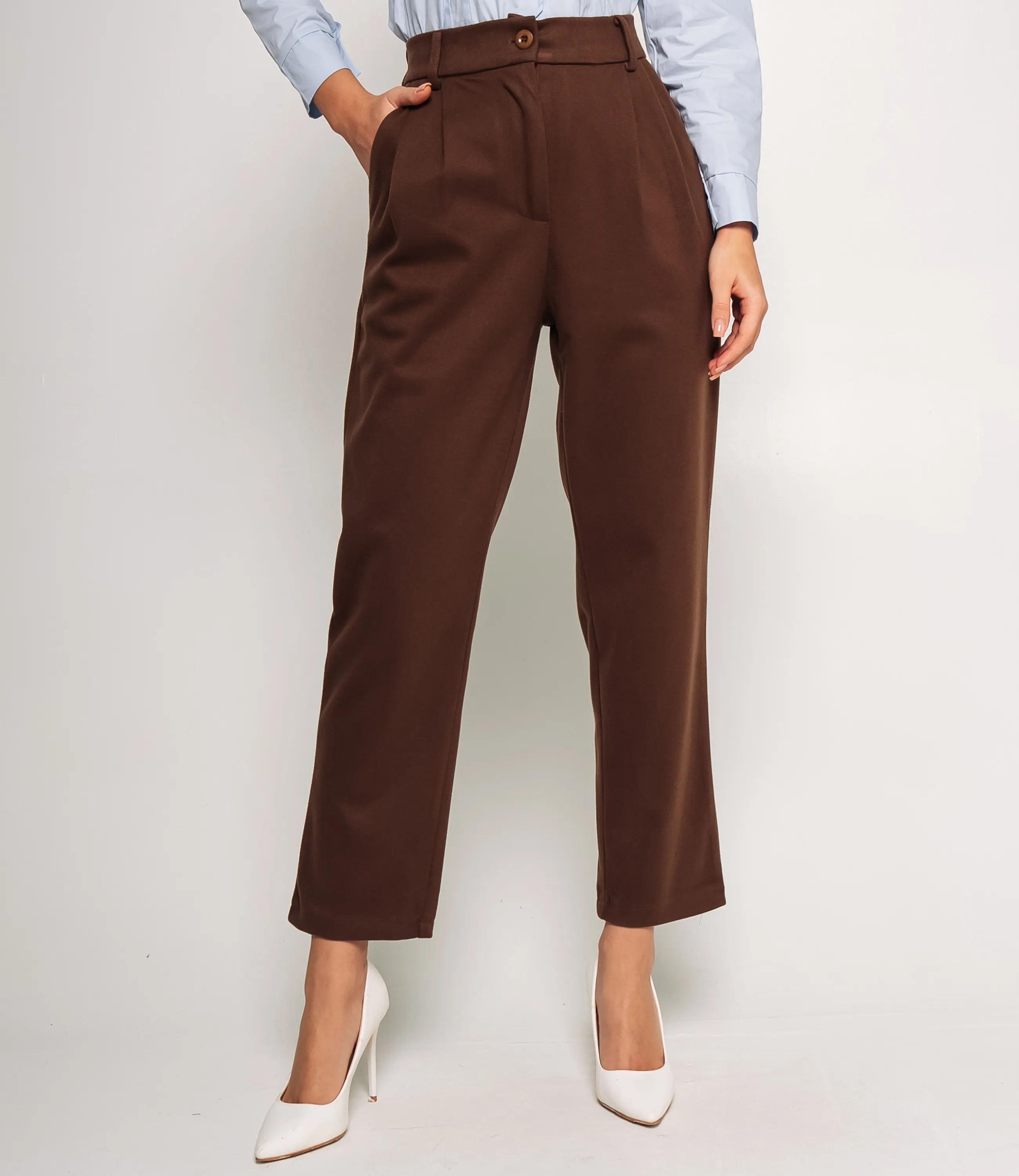 Брюки #ОКТ165004, тёмно-коричневый - фото 2