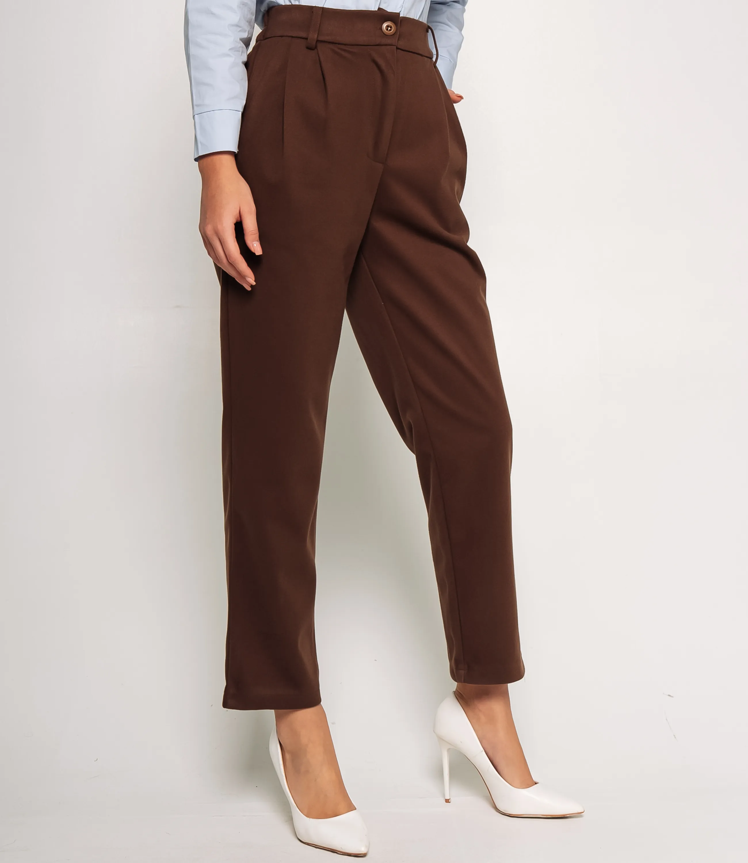 Брюки #ОКТ165004, тёмно-коричневый - фото 3
