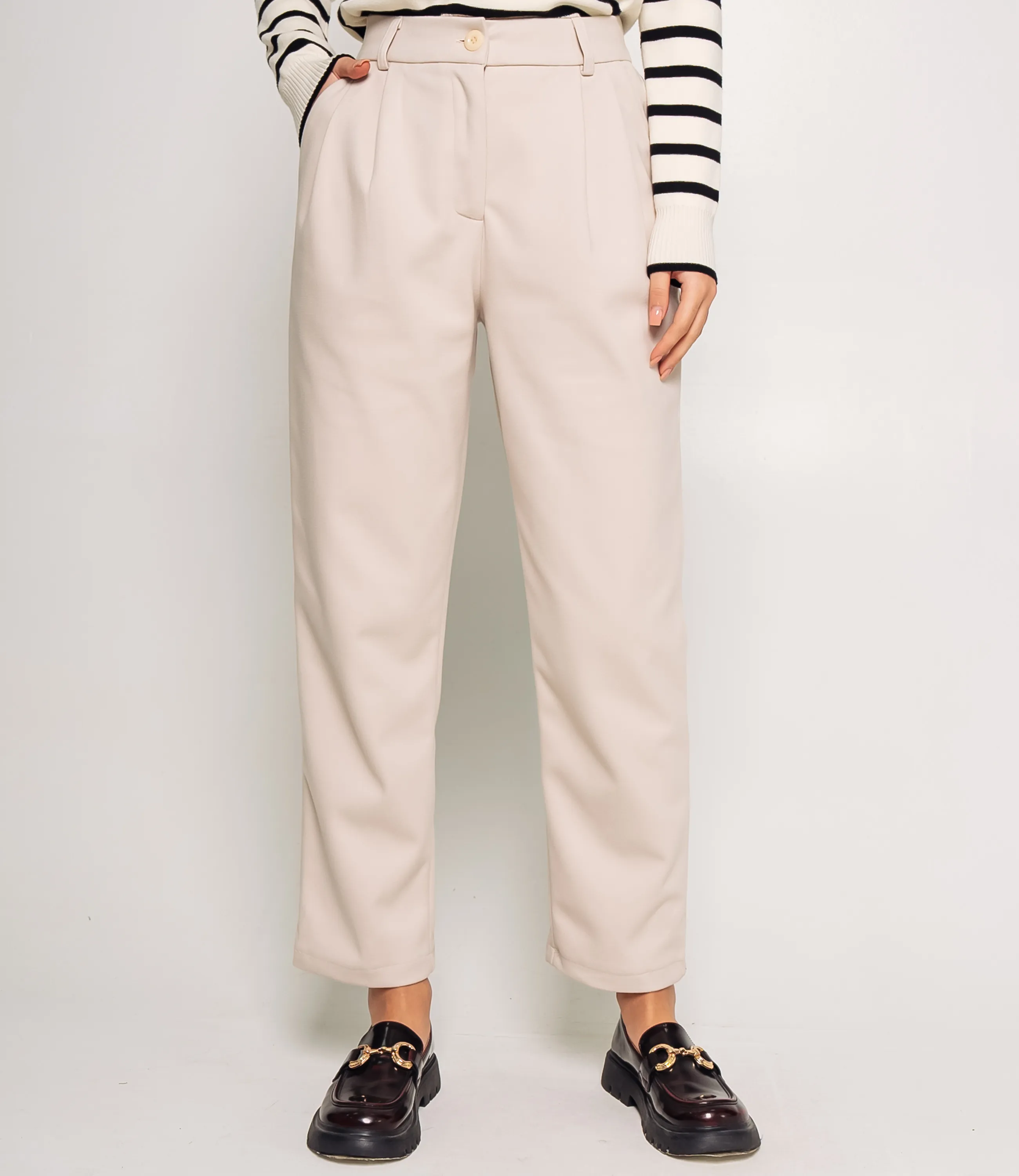 Брюки #ОКТ165004, экрю - фото 2