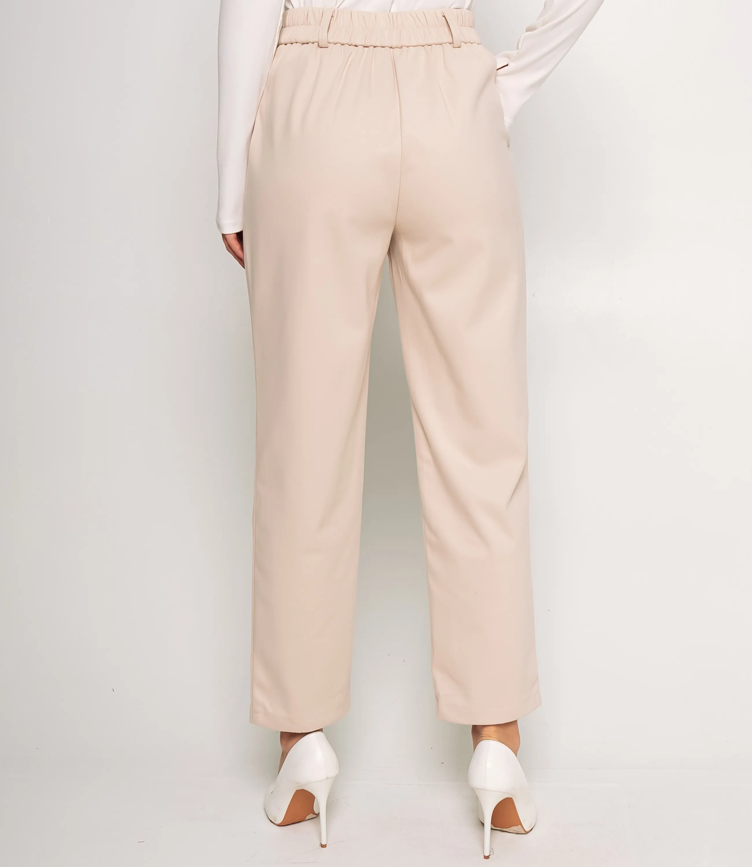 Брюки #ОКТ165004, светло-бежевый - фото 4