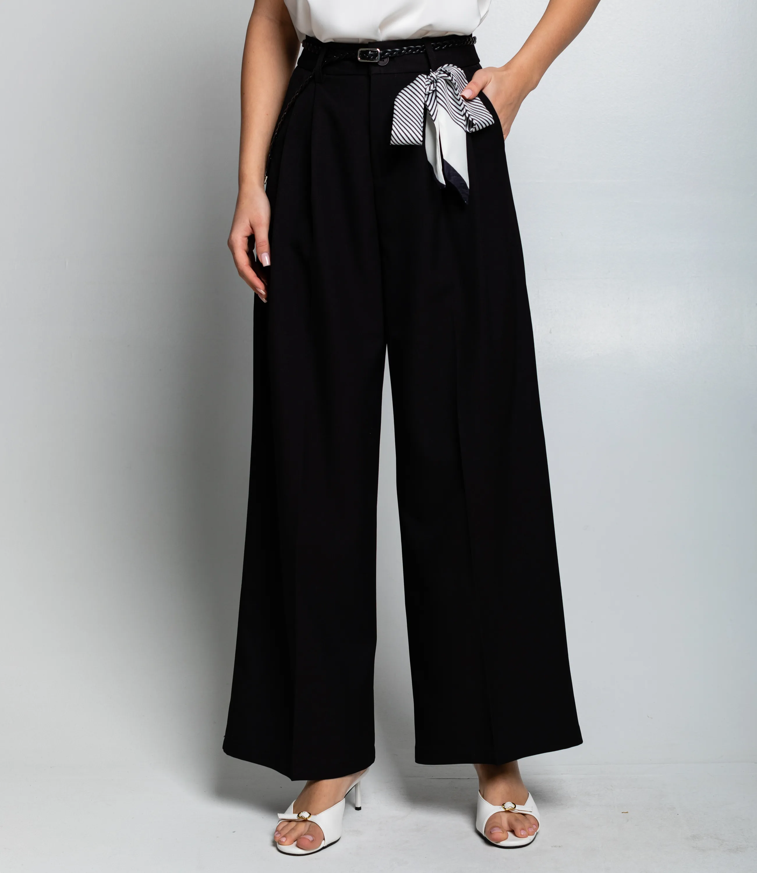 Брюки #КТ69008, чёрный - фото 2