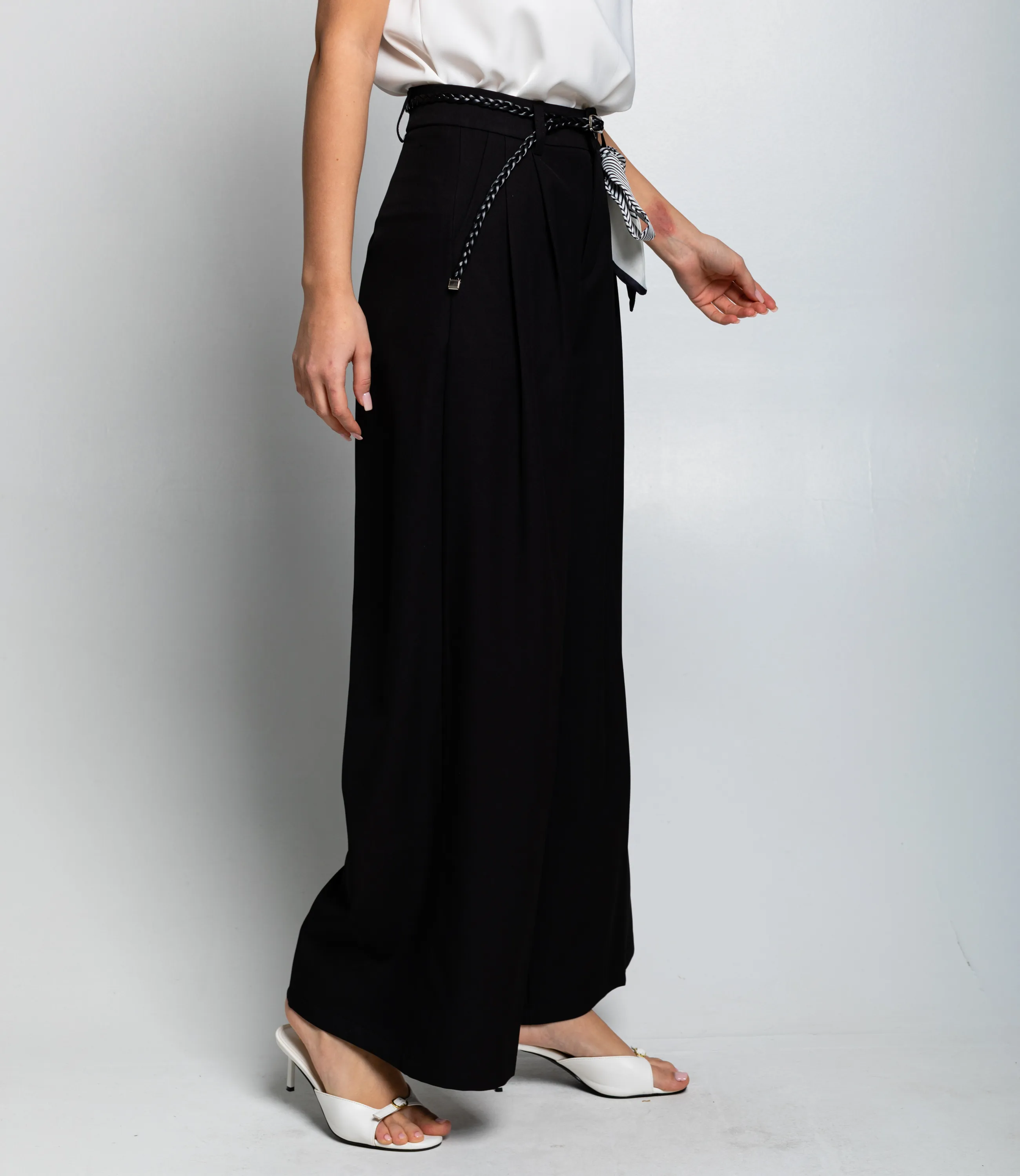 Брюки #КТ69008, чёрный - фото 3