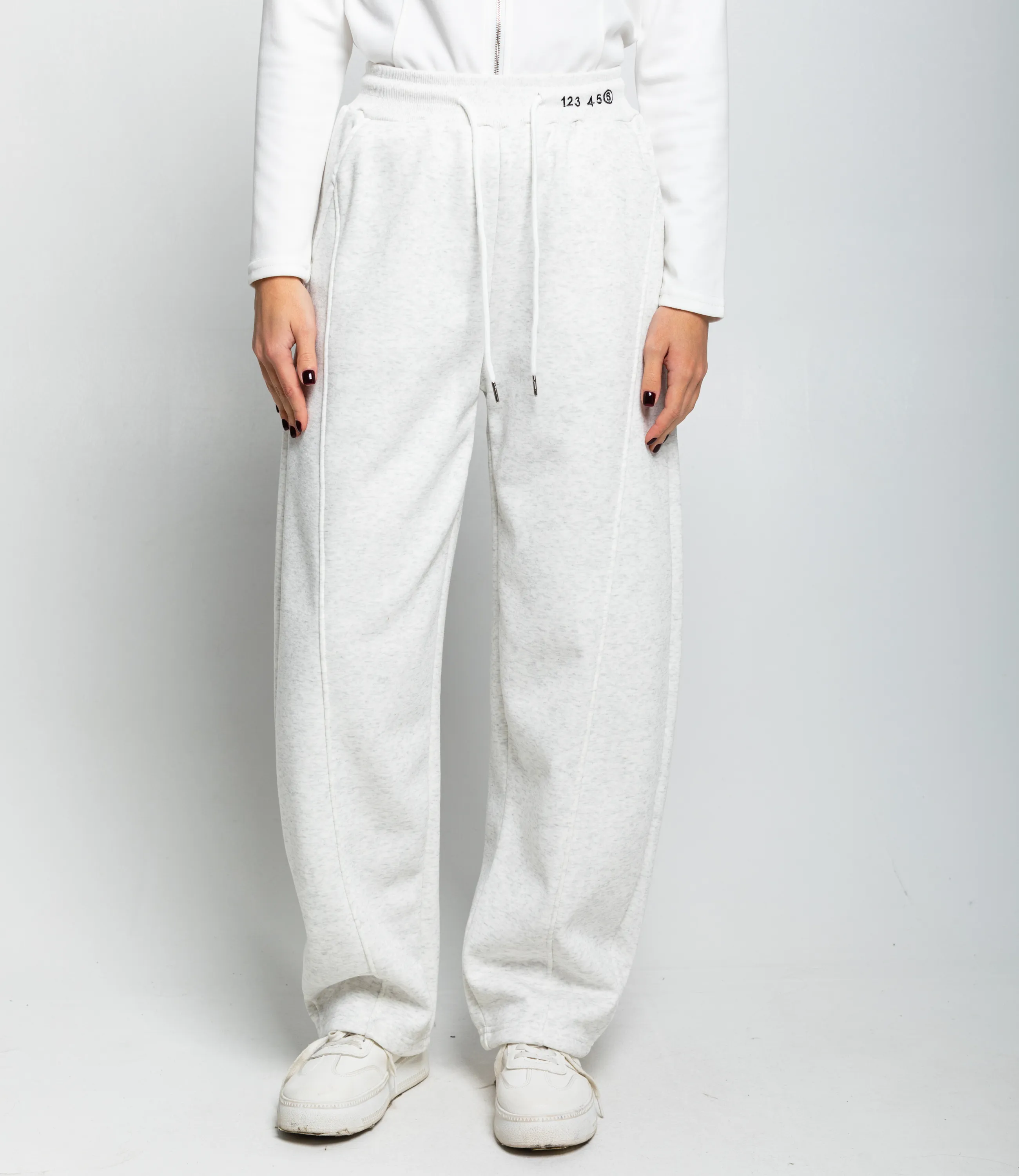 Спортивные брюки #КТ8003 (9), светло-серый меланж - фото 2