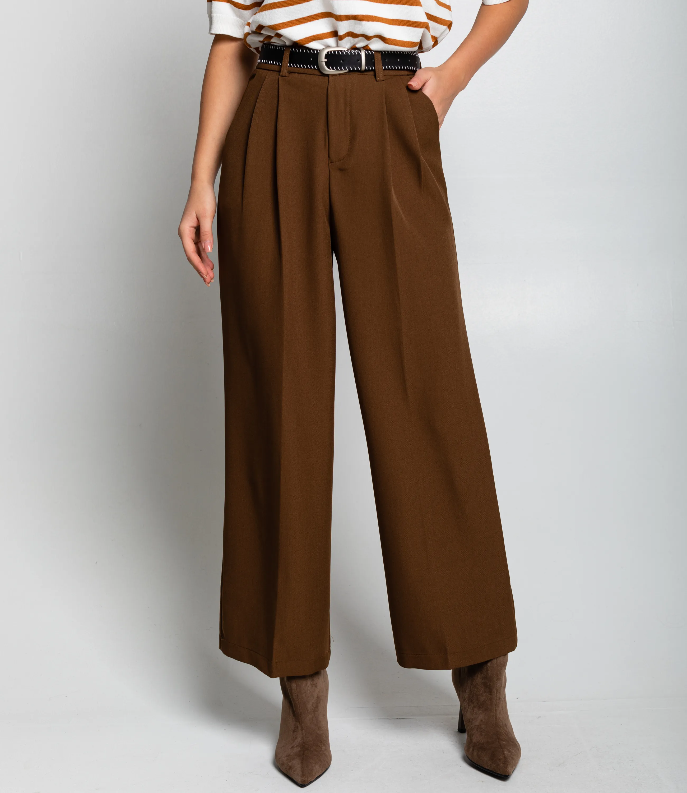 Брюки #КТ25993, коричневый - фото 2