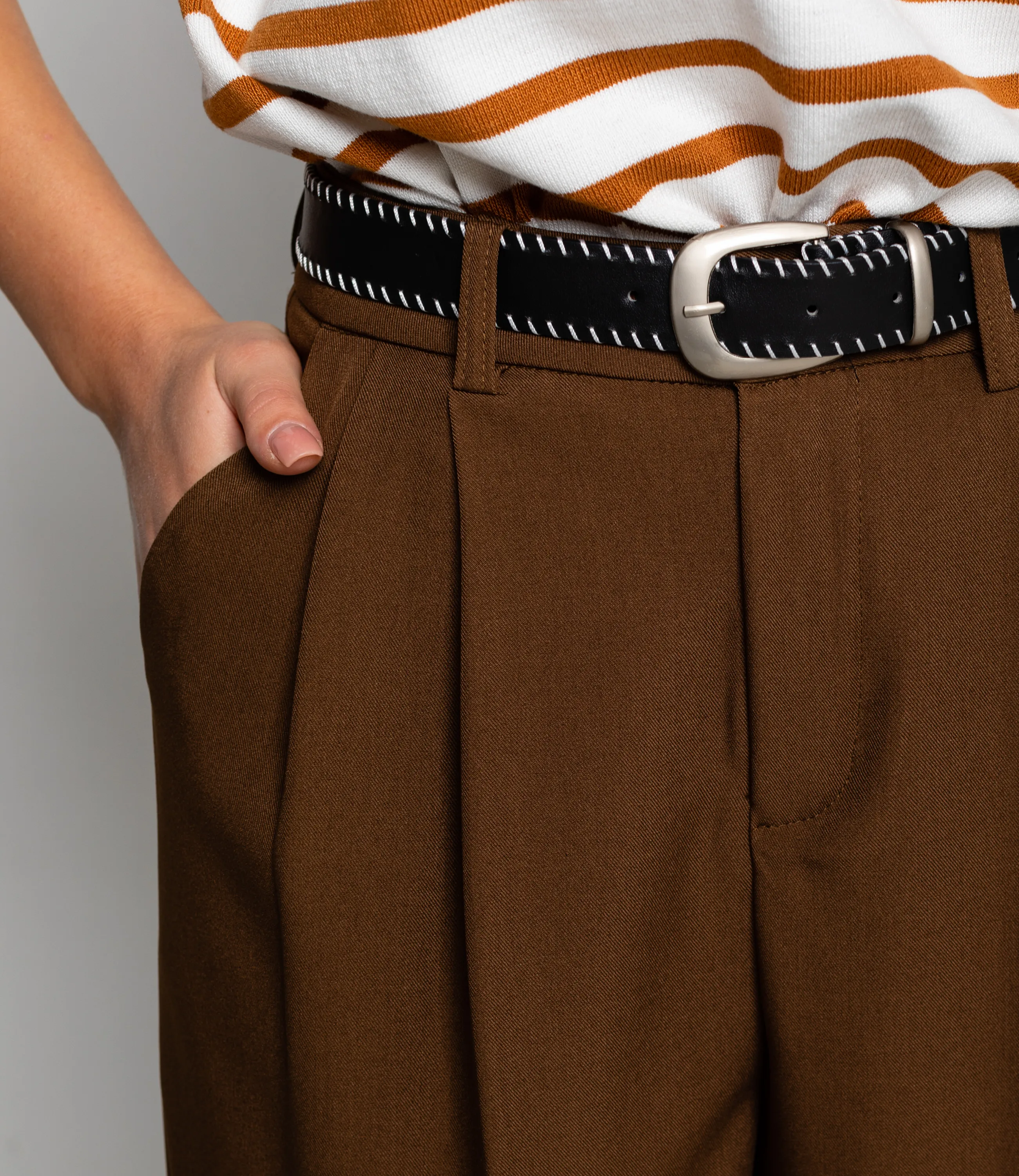 Брюки #КТ25993, коричневый - фото 5