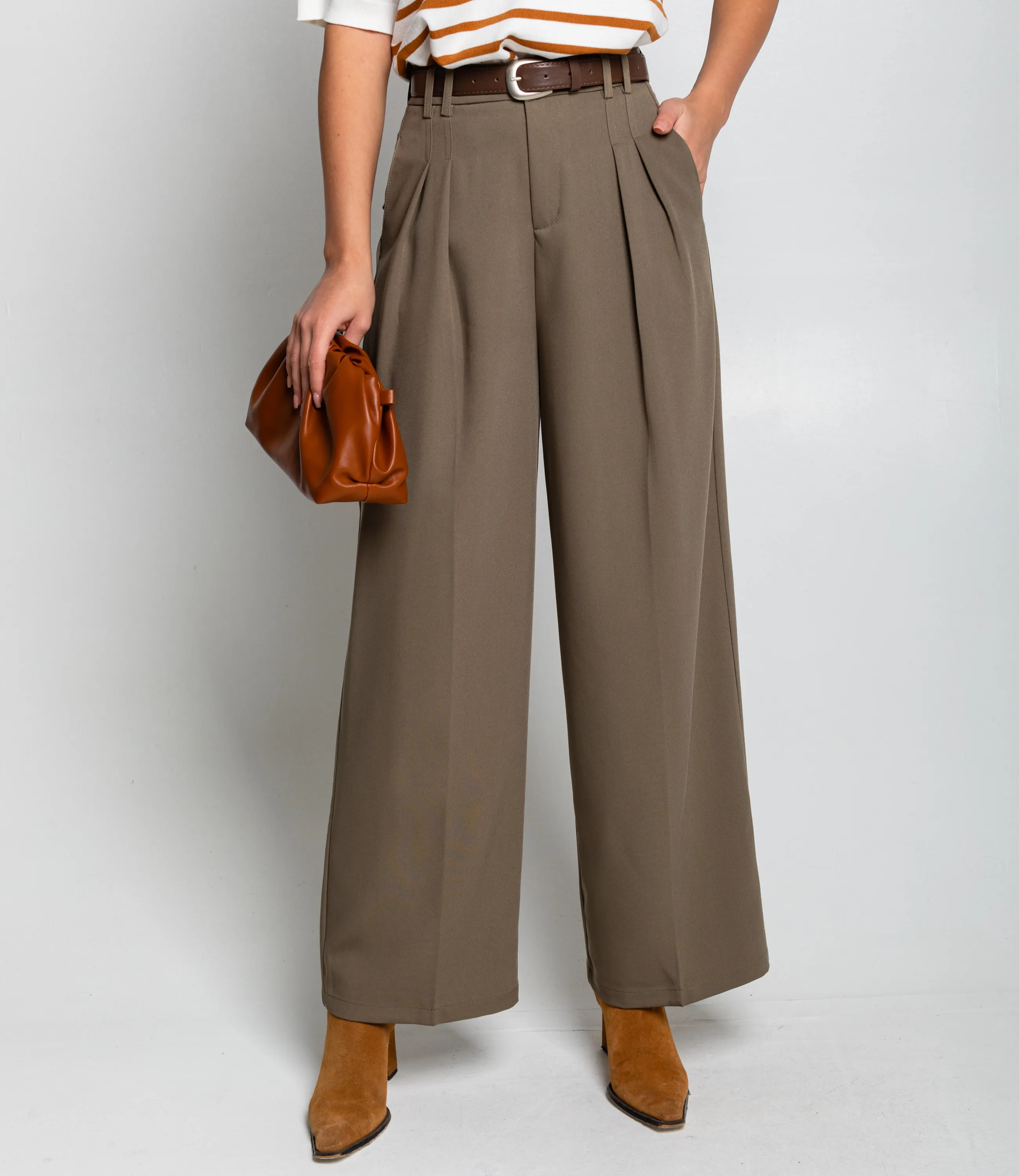 Брюки #КТ25933 (1), хаки - фото 2