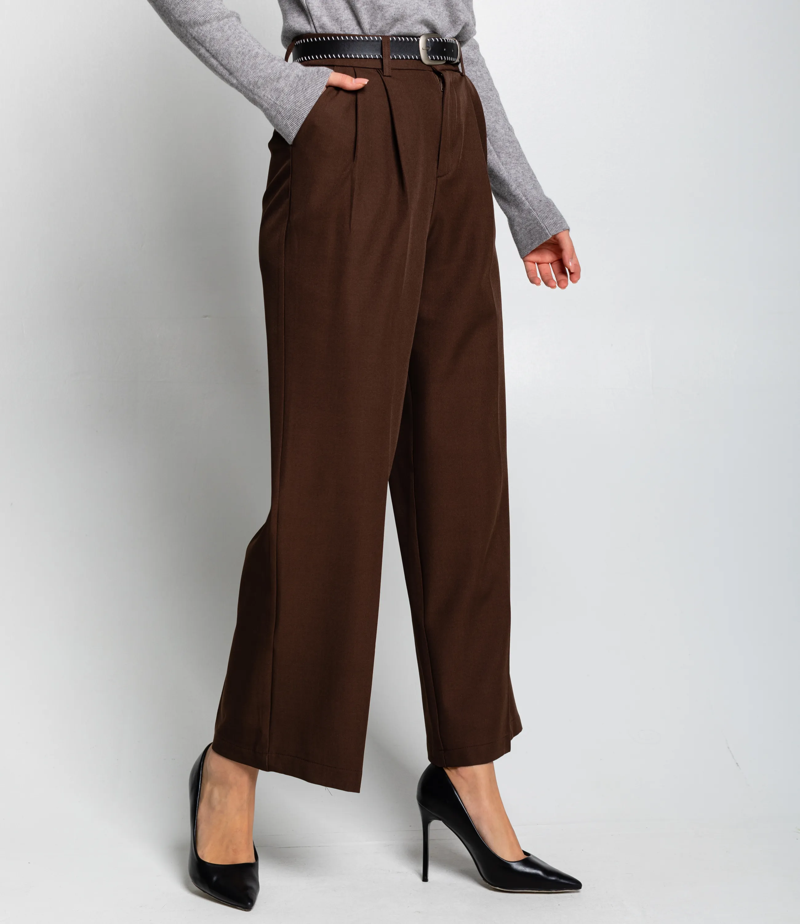 Брюки #КТ25993, шоколадный - фото 3