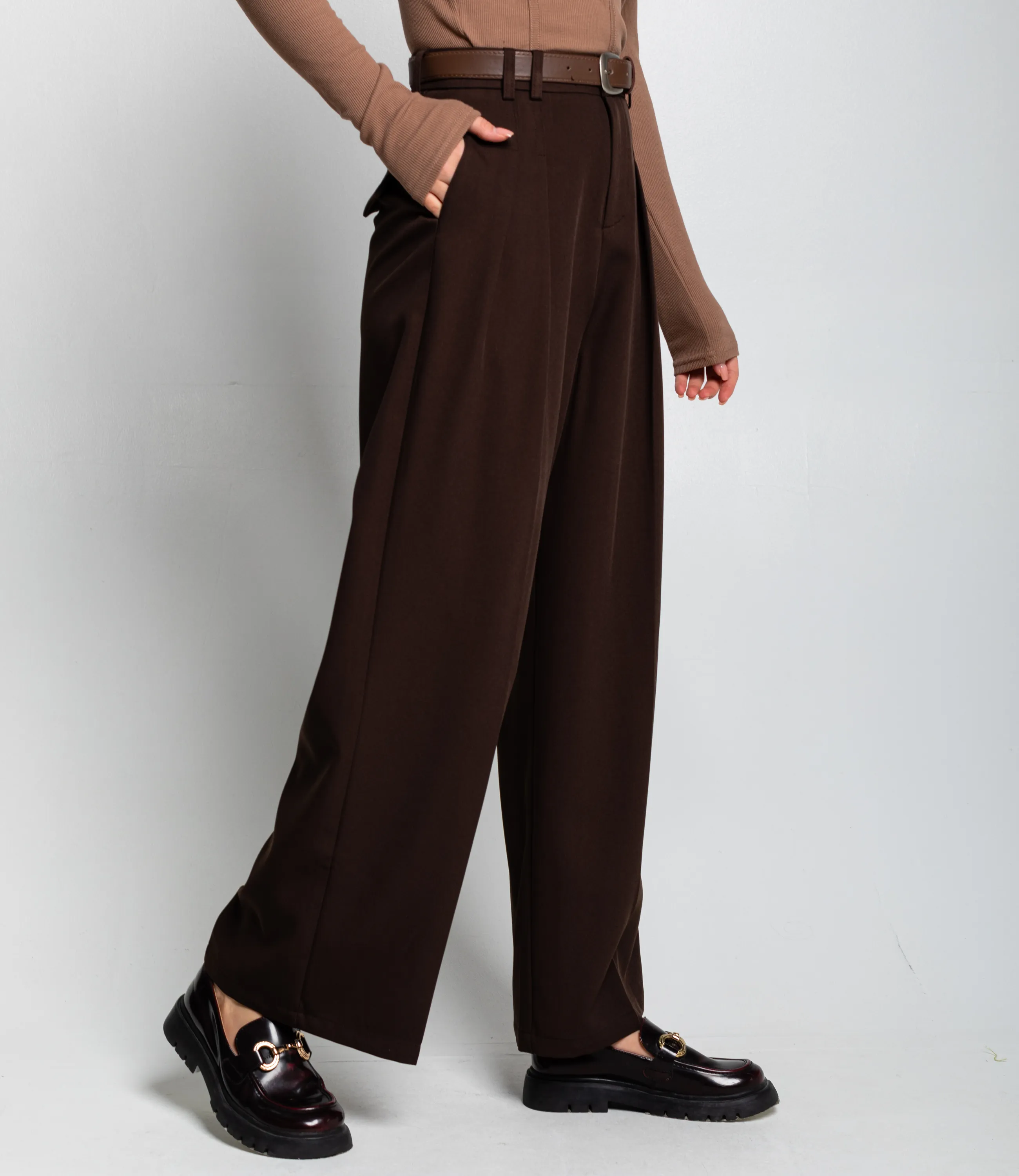 Брюки #КТ25933 (1), тёмно-коричневый - фото 3
