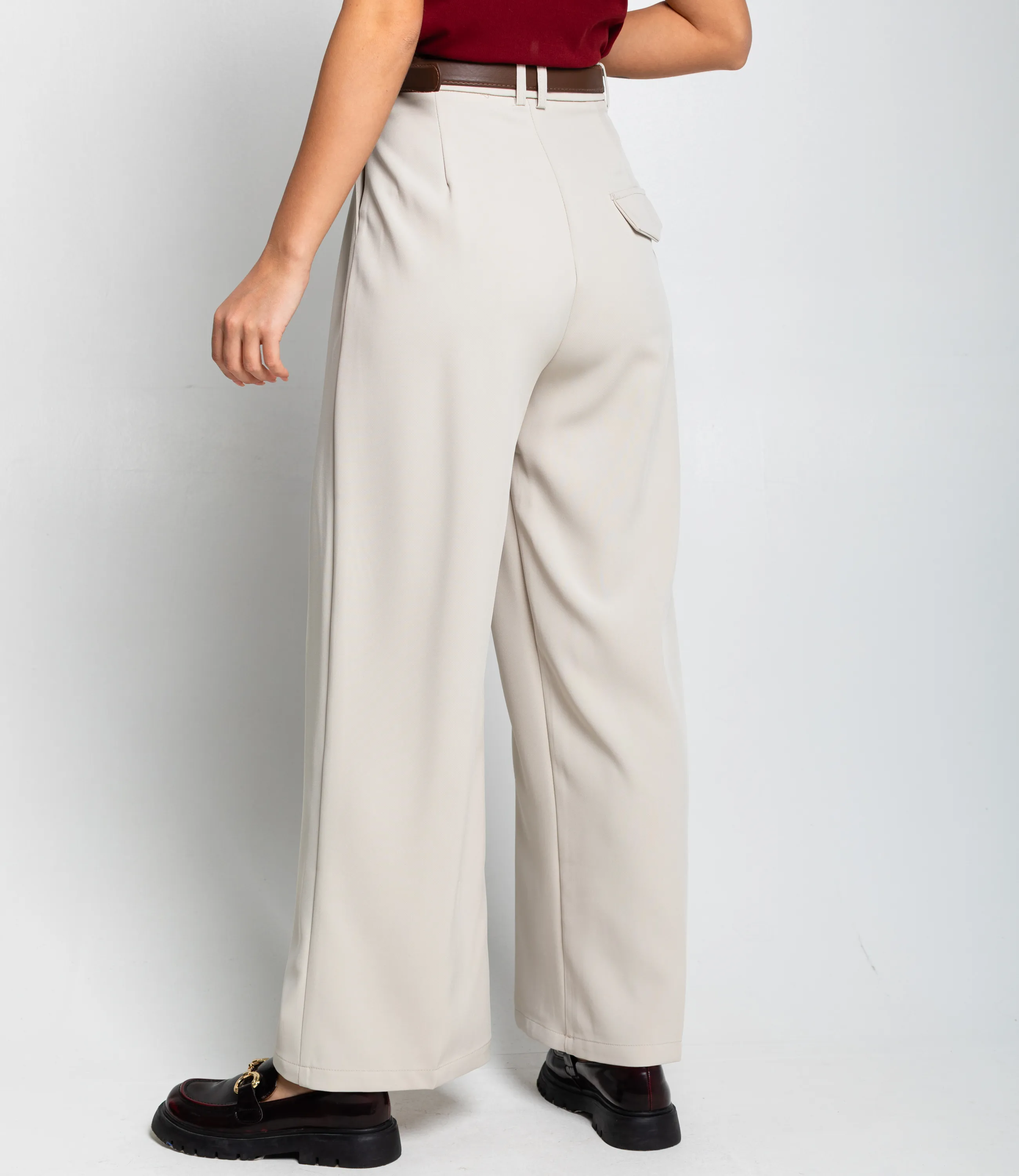 Брюки #КТ25933 (1), бежево-серый - фото 4