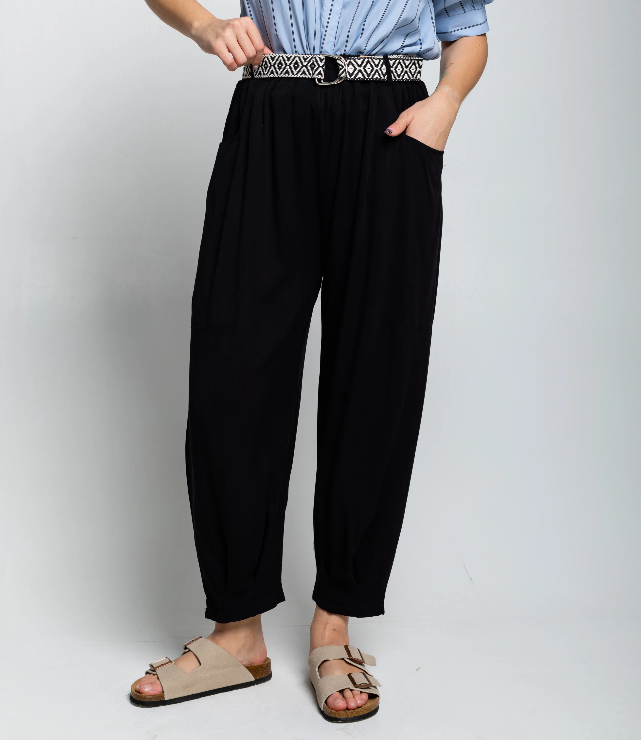 Брюки #ОКТ085008, чёрный - фото 2