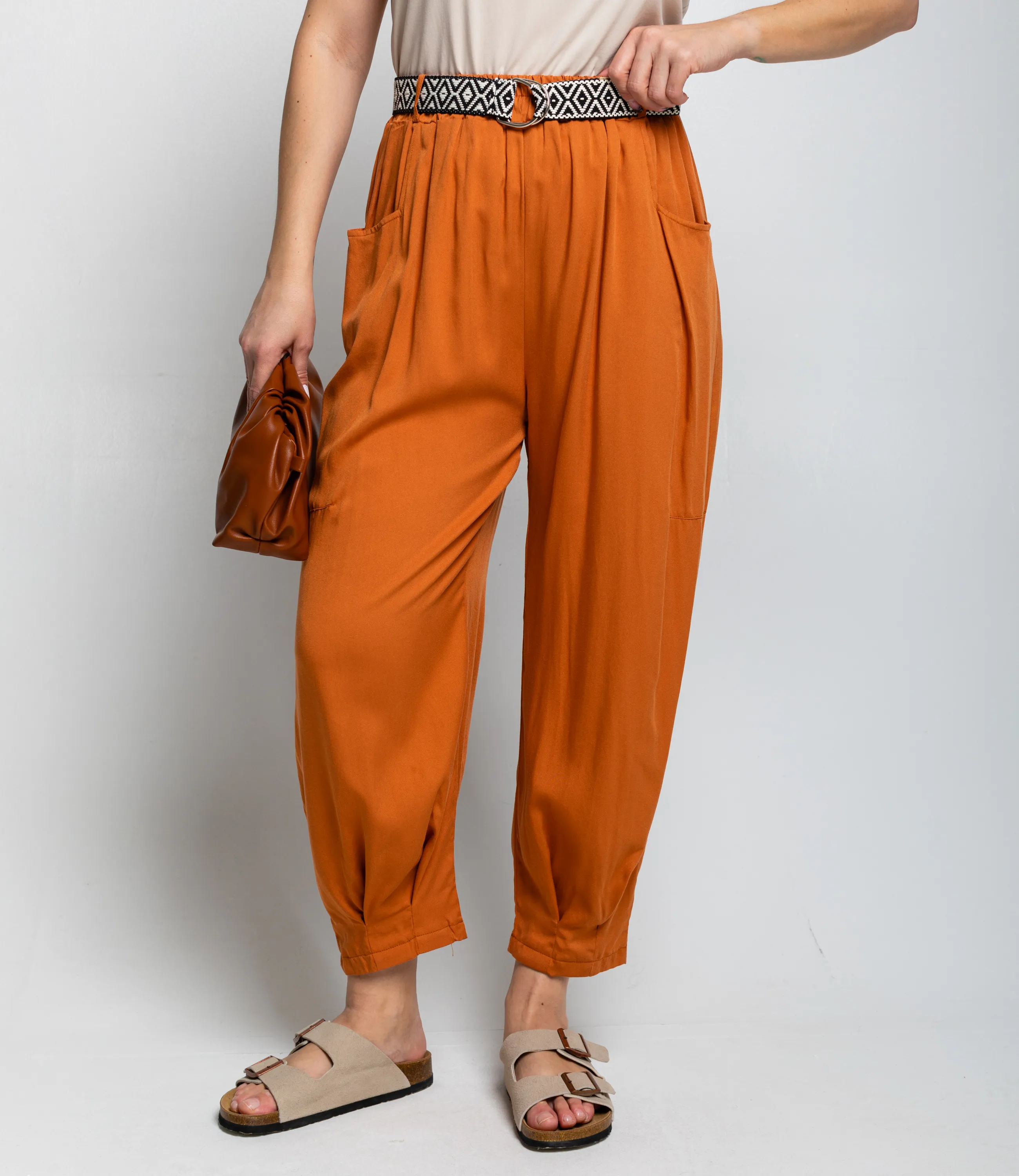 Брюки #ОКТ085008, терракотовый - фото 2