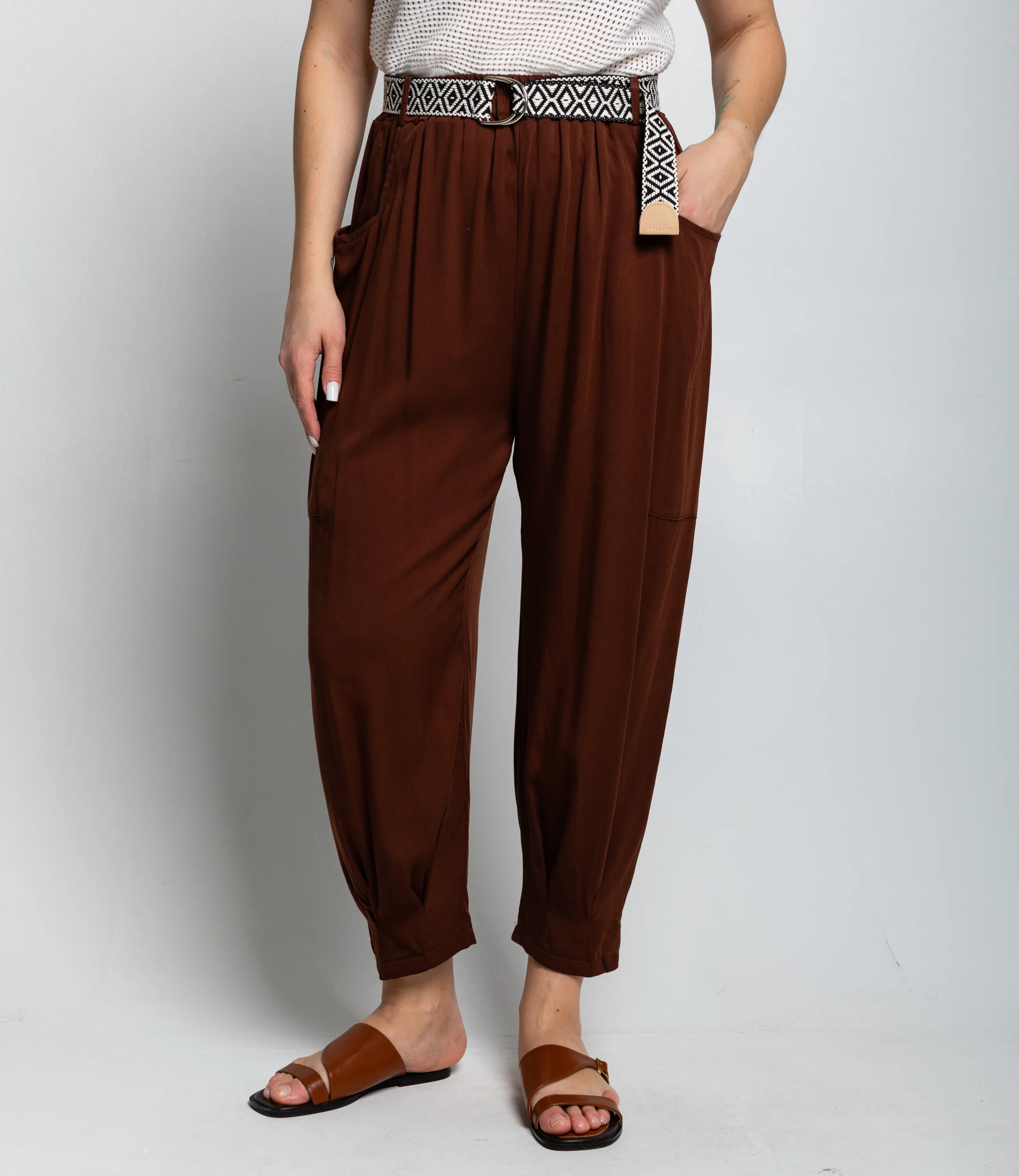 Брюки #ОКТ085008, шоколадный - фото 2