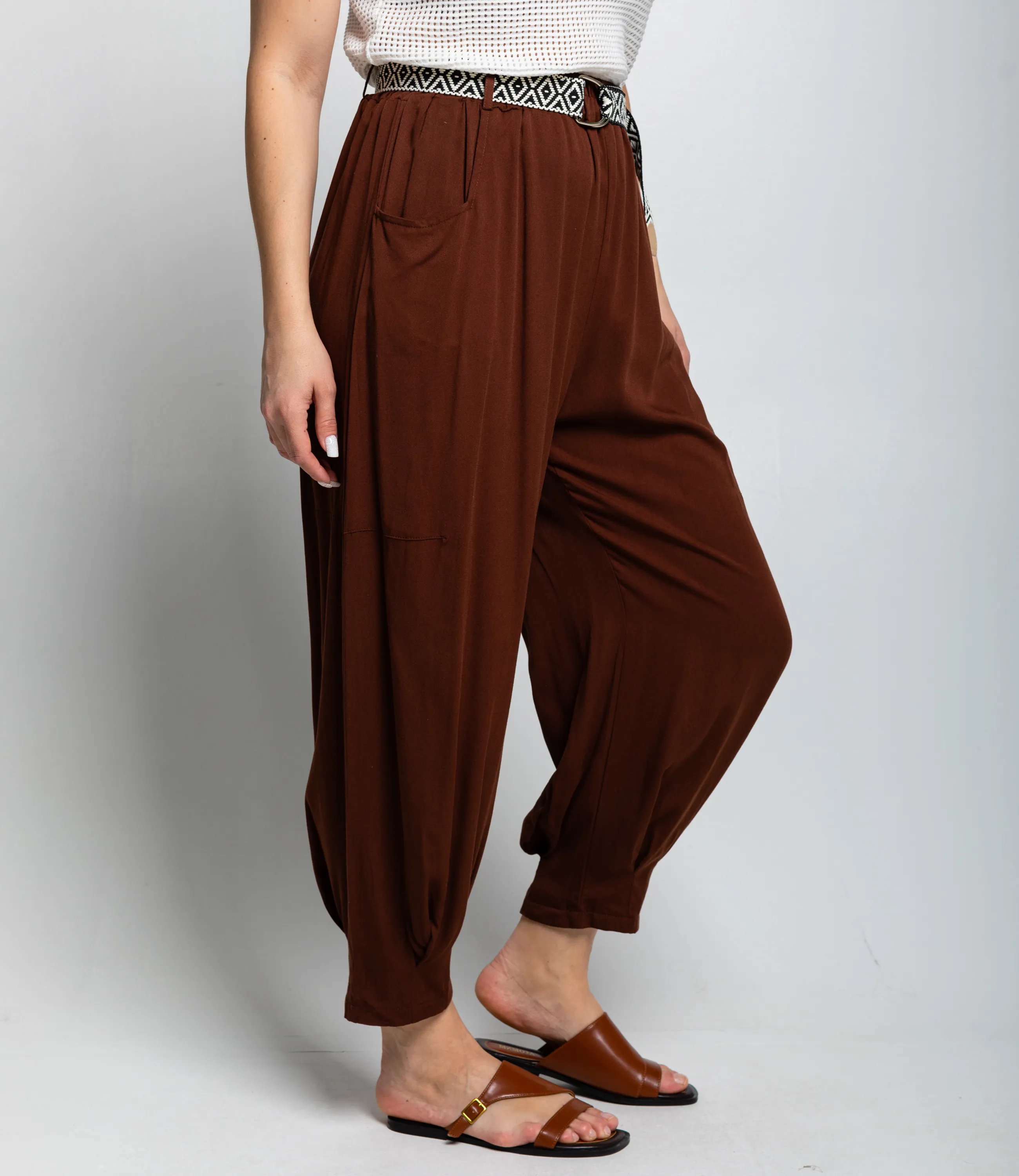 Брюки #ОКТ085008, шоколадный - фото 3