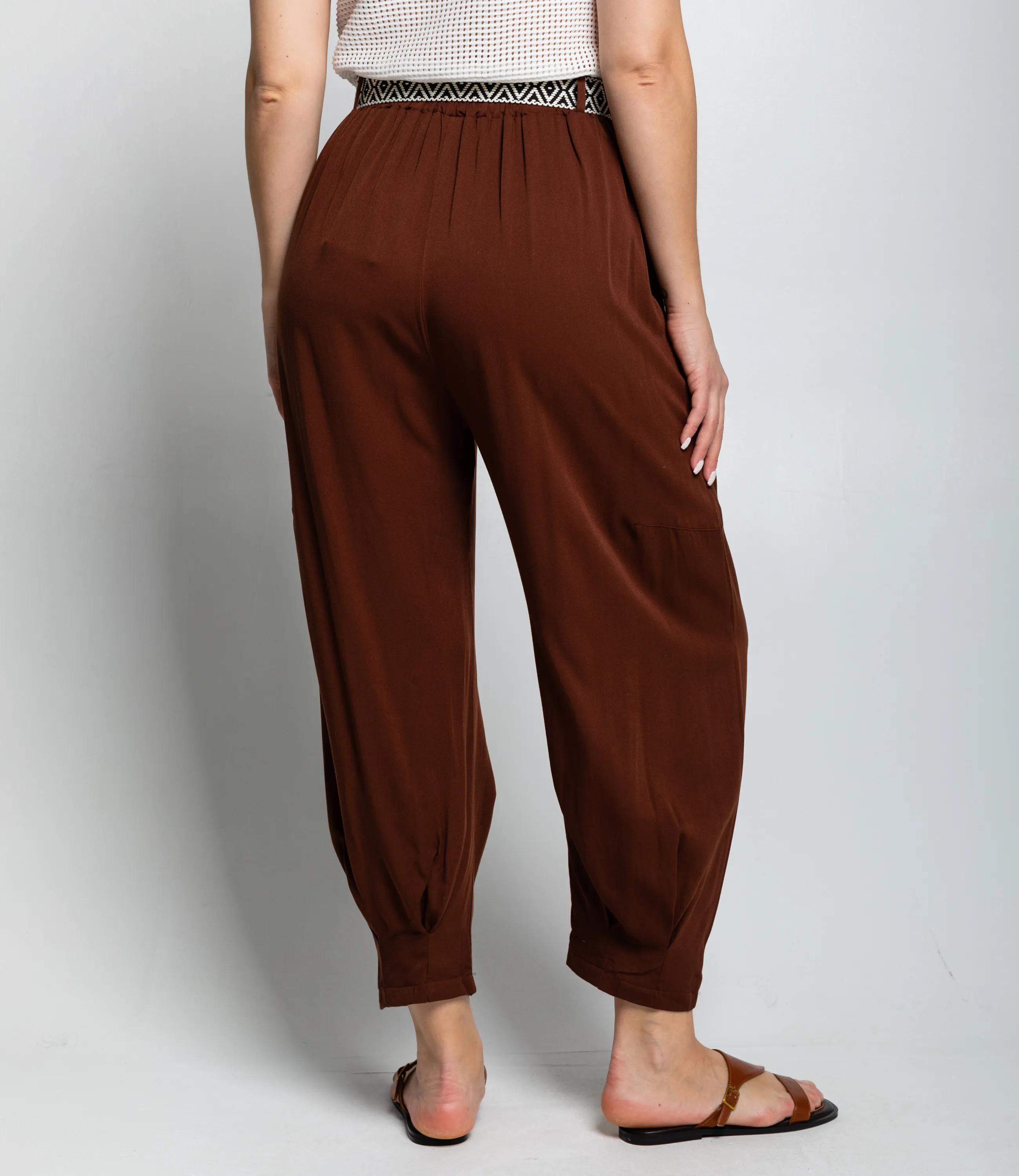 Брюки #ОКТ085008, шоколадный - фото 4