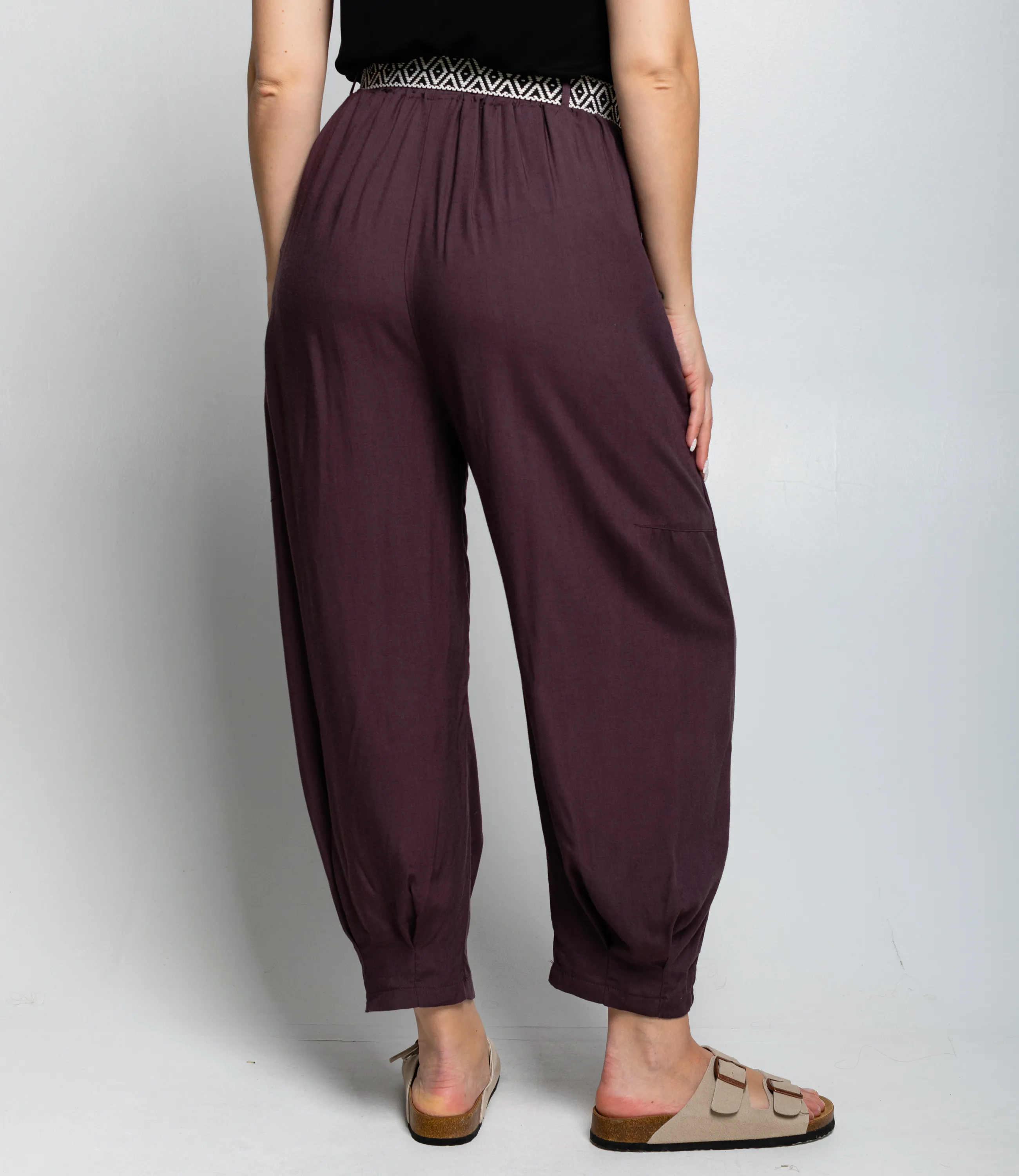 Брюки #ОКТ085008, сливовый - фото 4