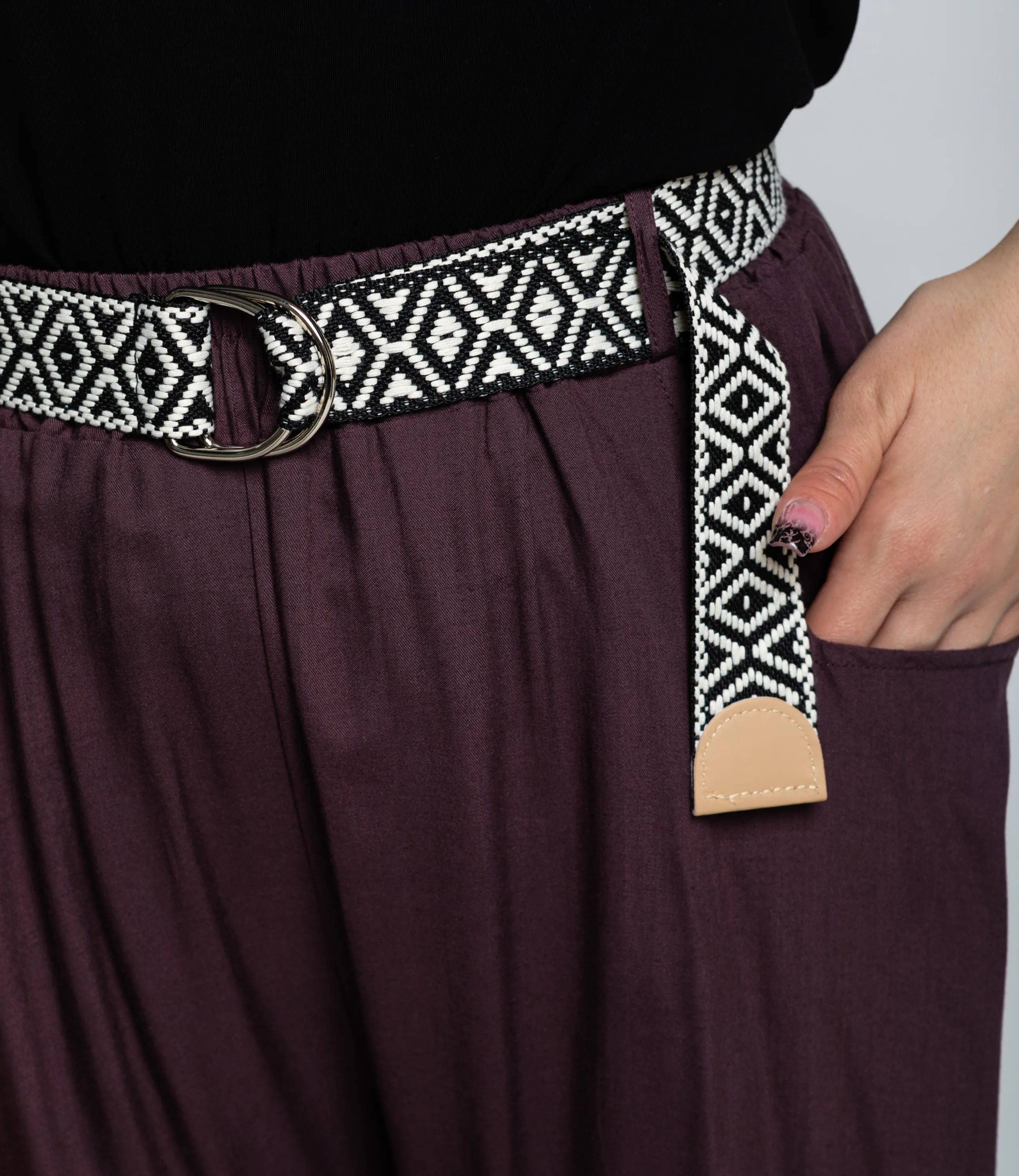 Брюки #ОКТ085008, сливовый - фото 5