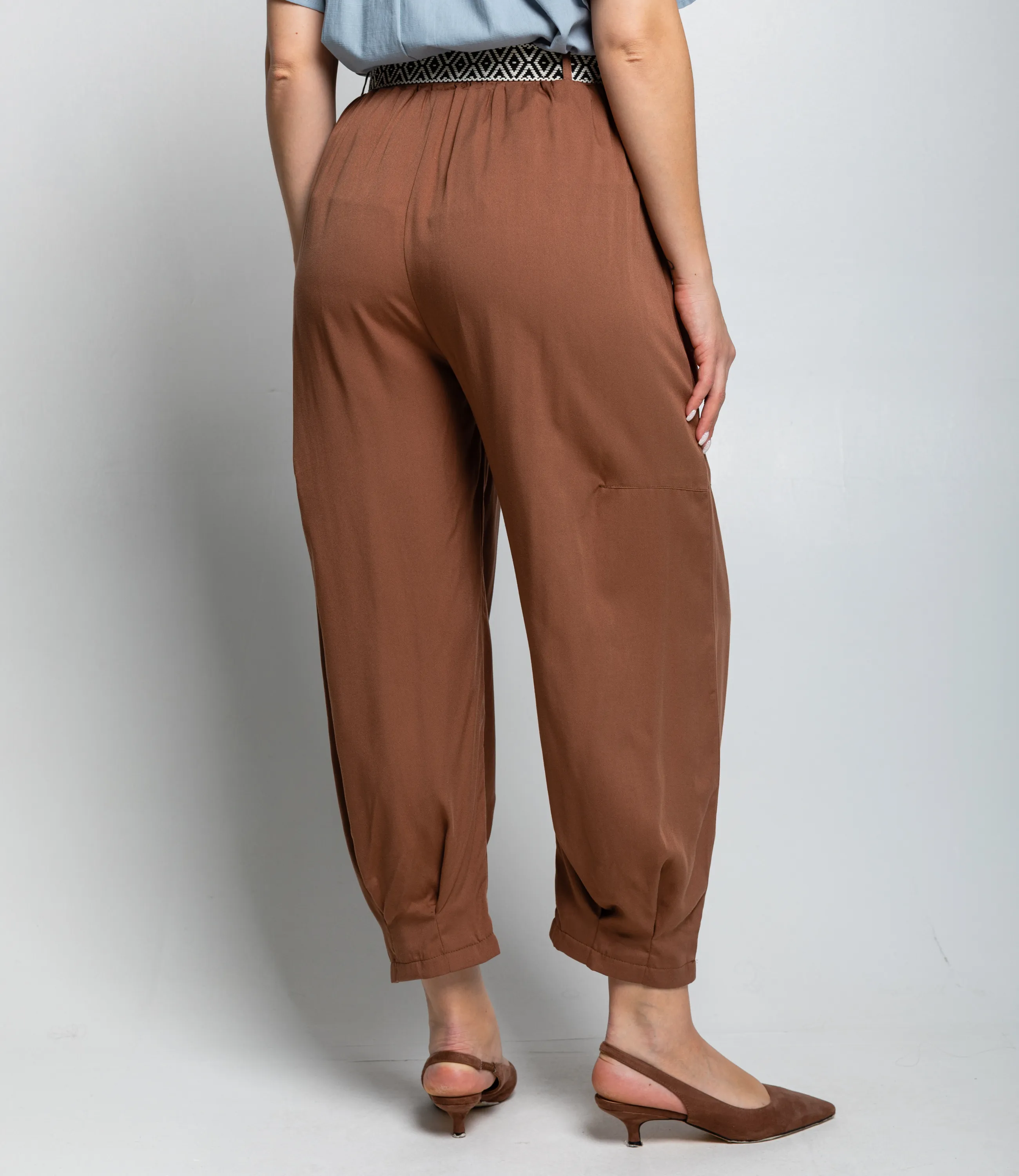 Брюки #ОКТ085008, коричневый - фото 4