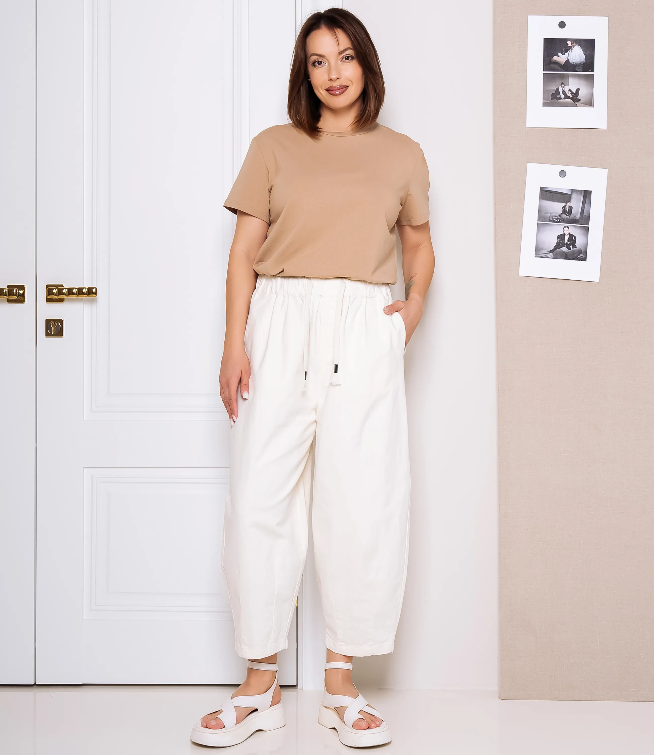 Брюки #КТ9963 (2), молочный - фото 1