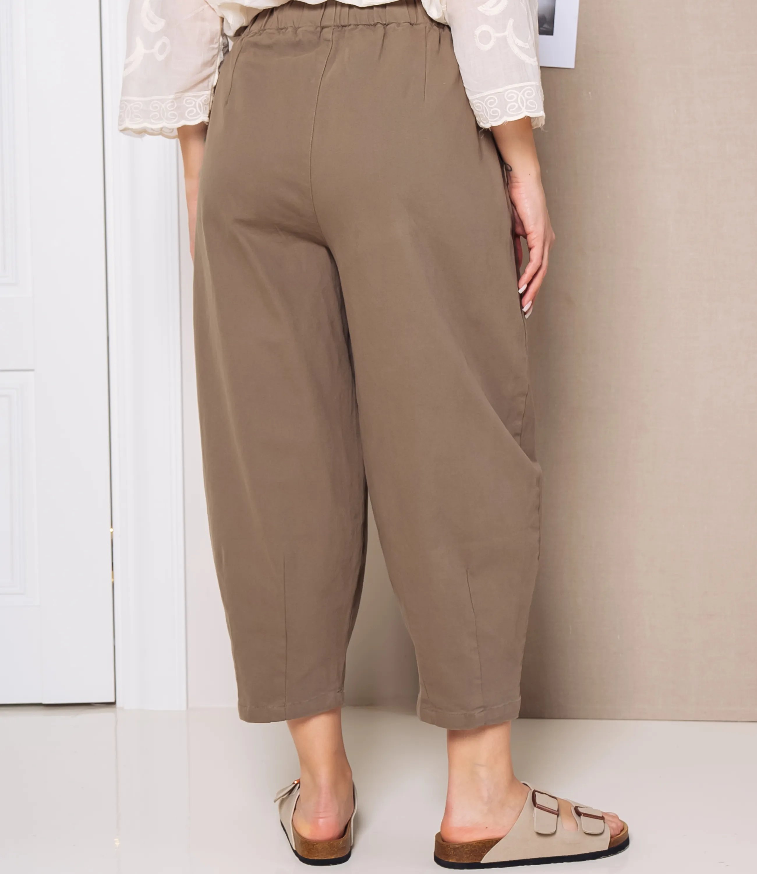 Брюки #КТ9963 (2), бежево-серый - фото 4