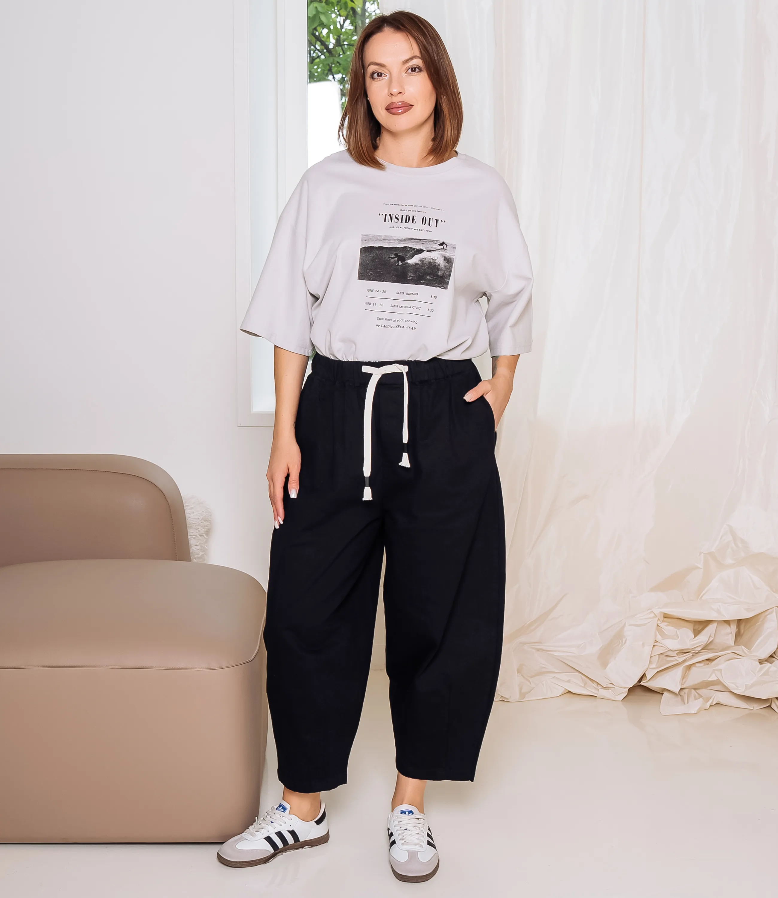 Брюки #КТ9963 (2), чёрный - фото 1