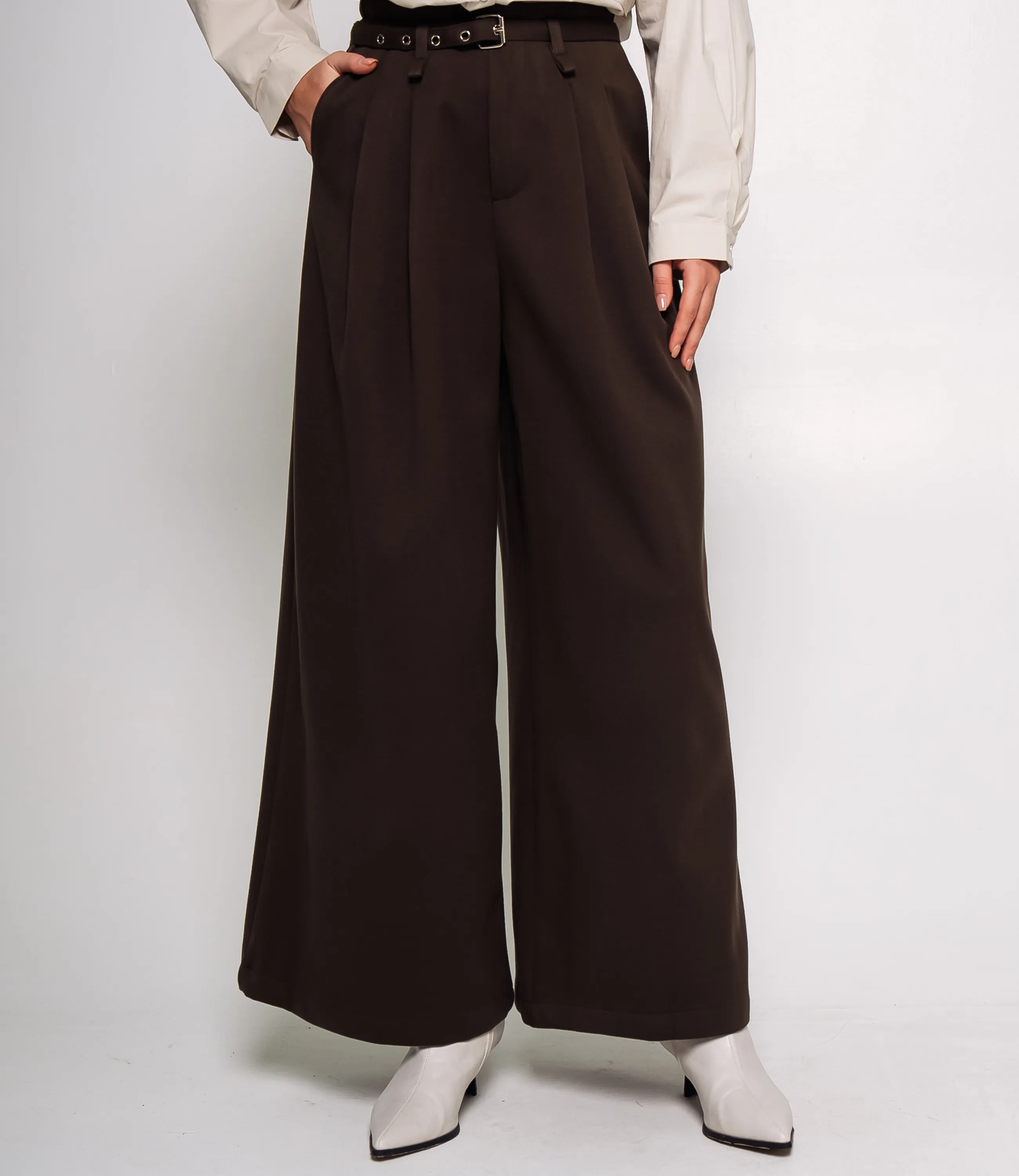 Брюки #КТ9011 (5), тёмно-коричневый - фото 2