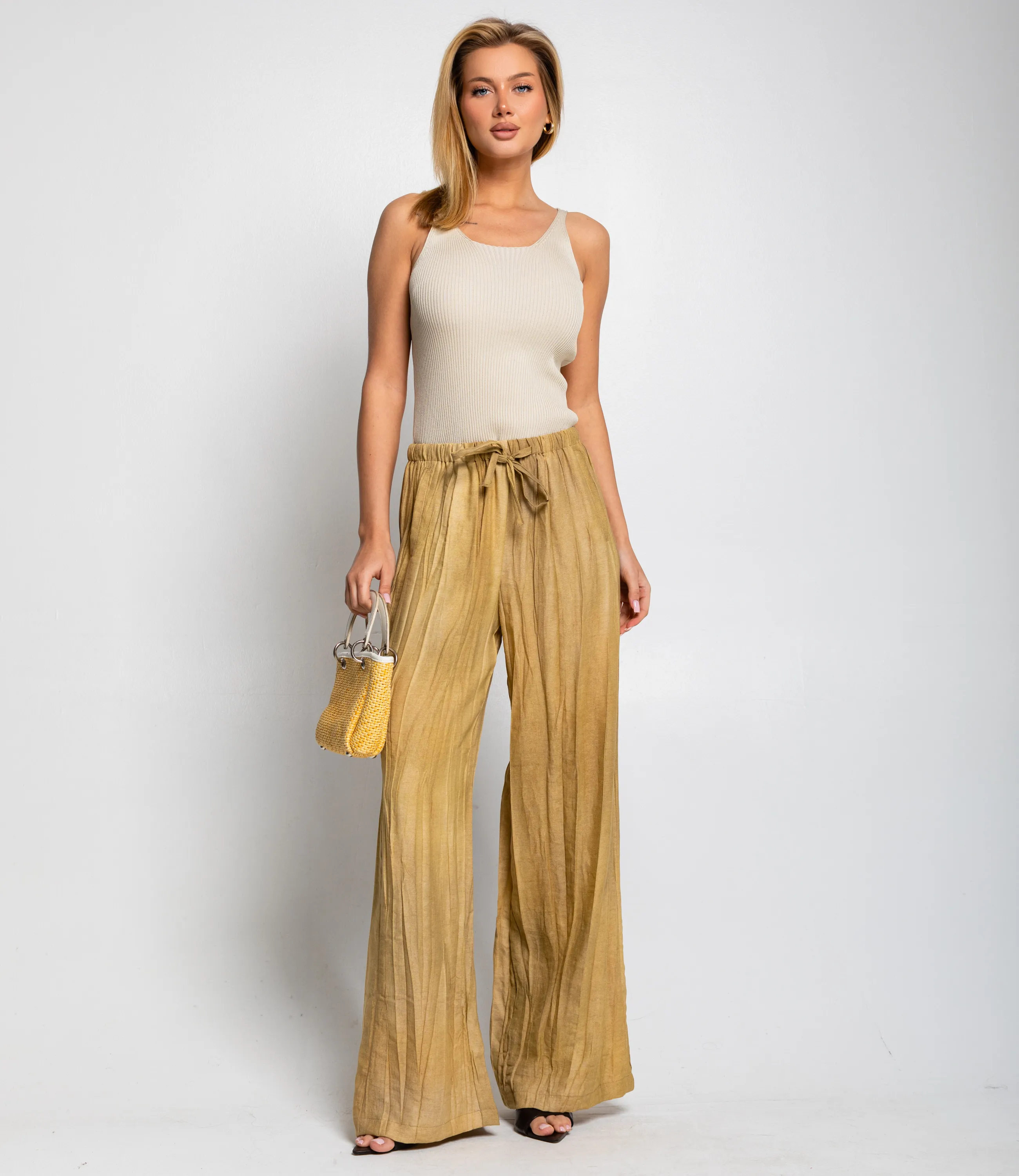 Брюки #ОКТ095015, песочный - фото 1