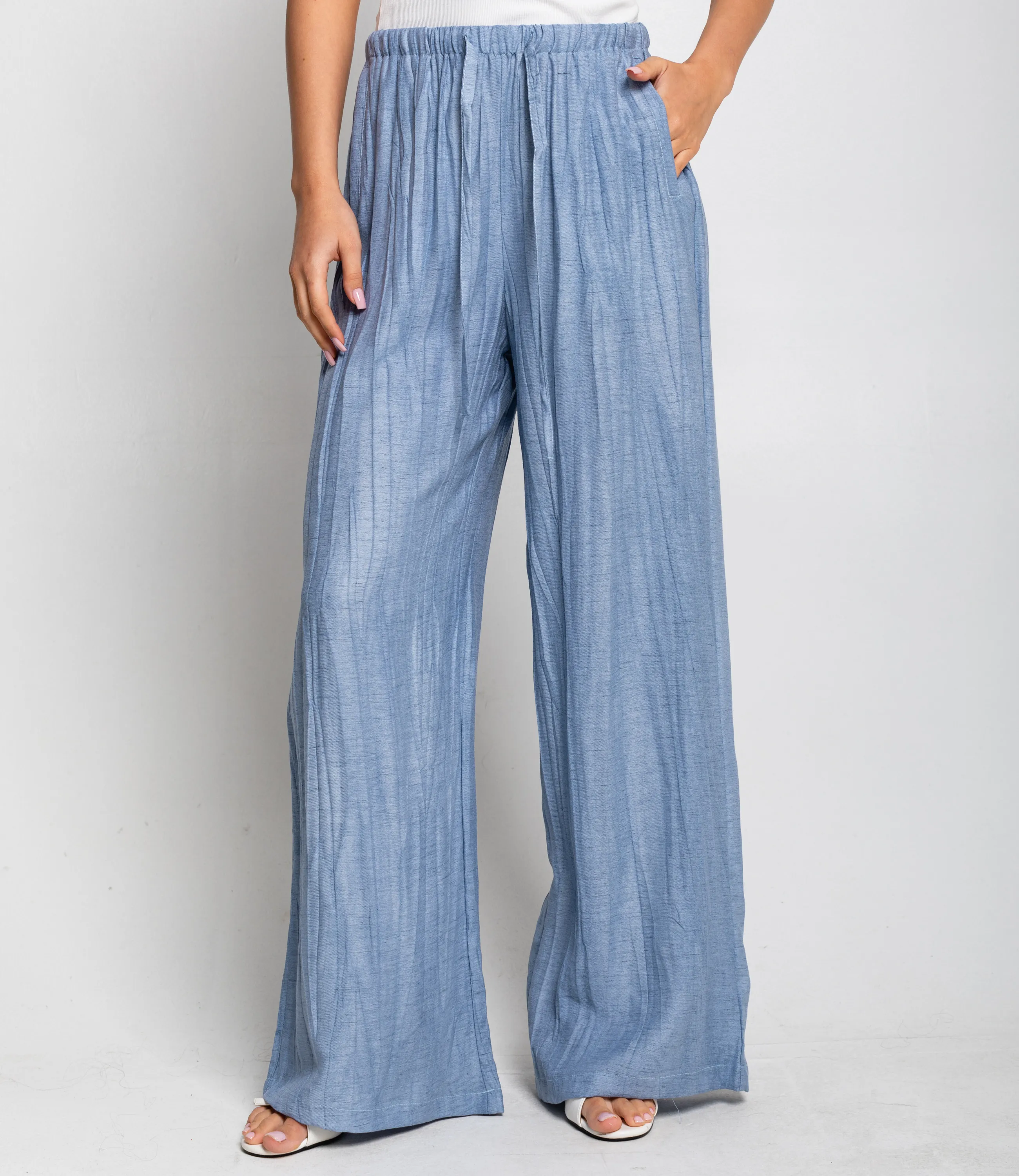 Брюки #ОКТ095015, голубой - фото 2