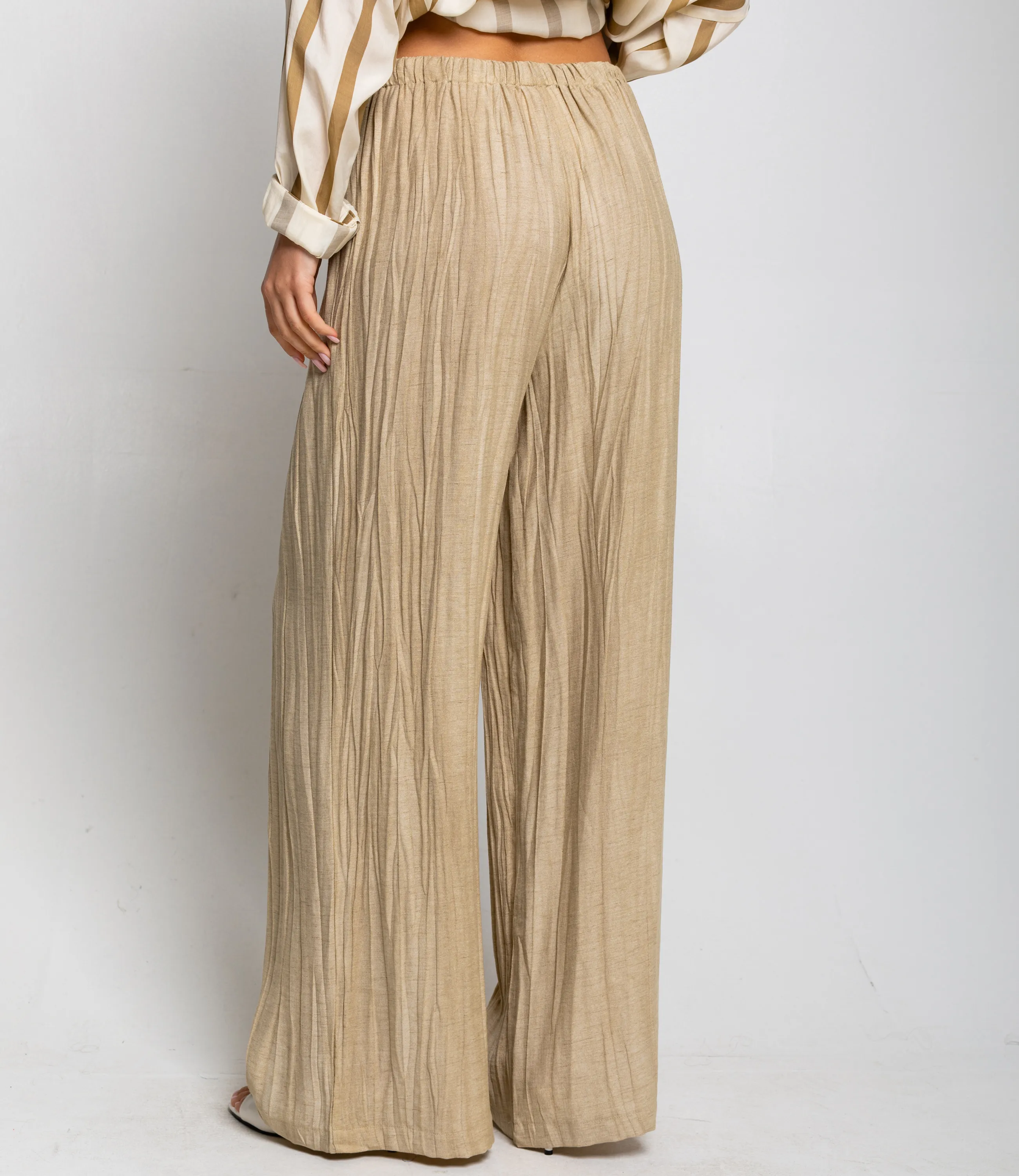 Брюки #ОКТ095015, бежевый - фото 4