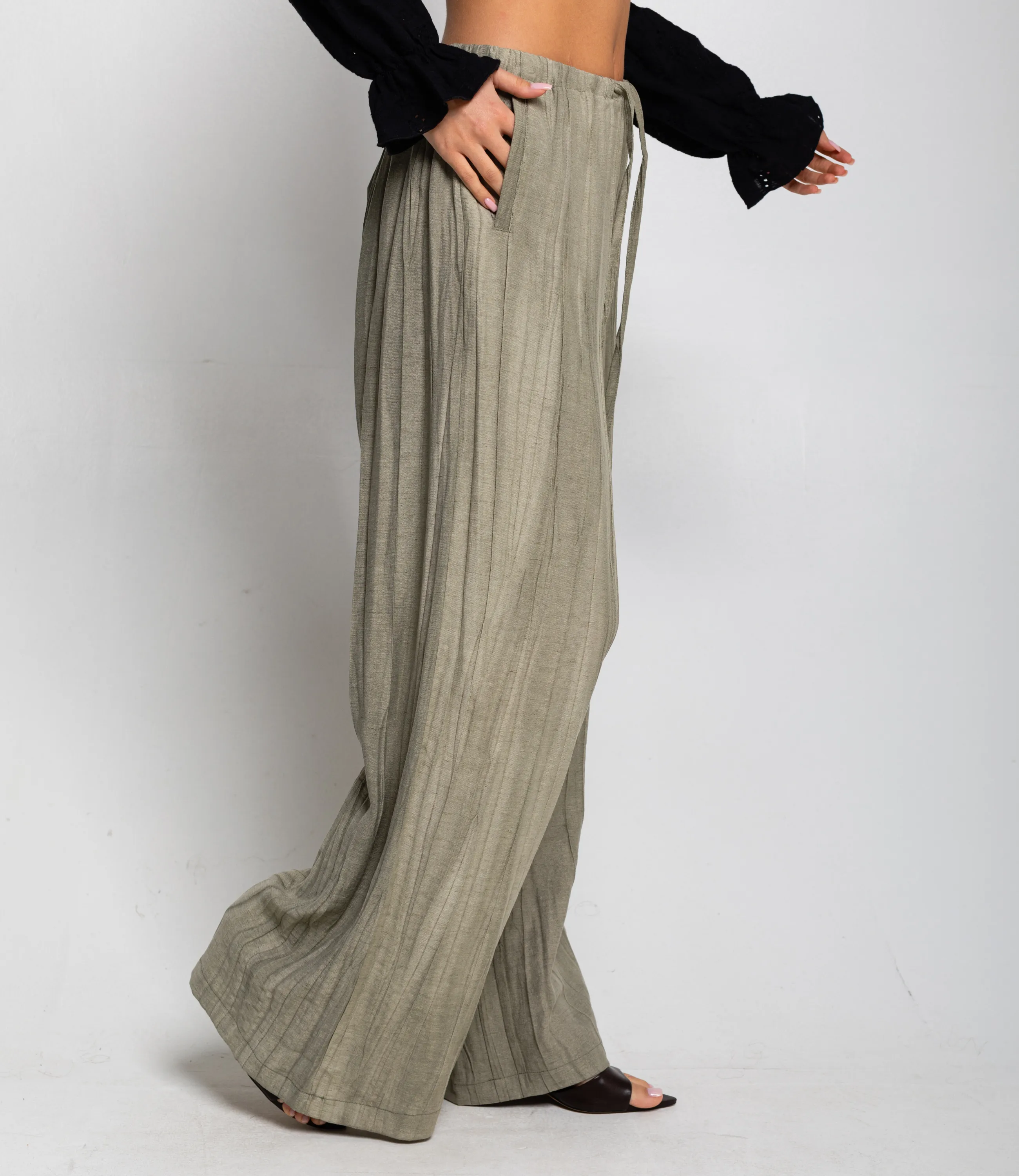 Брюки #ОКТ095015, серо-зелёный - фото 3