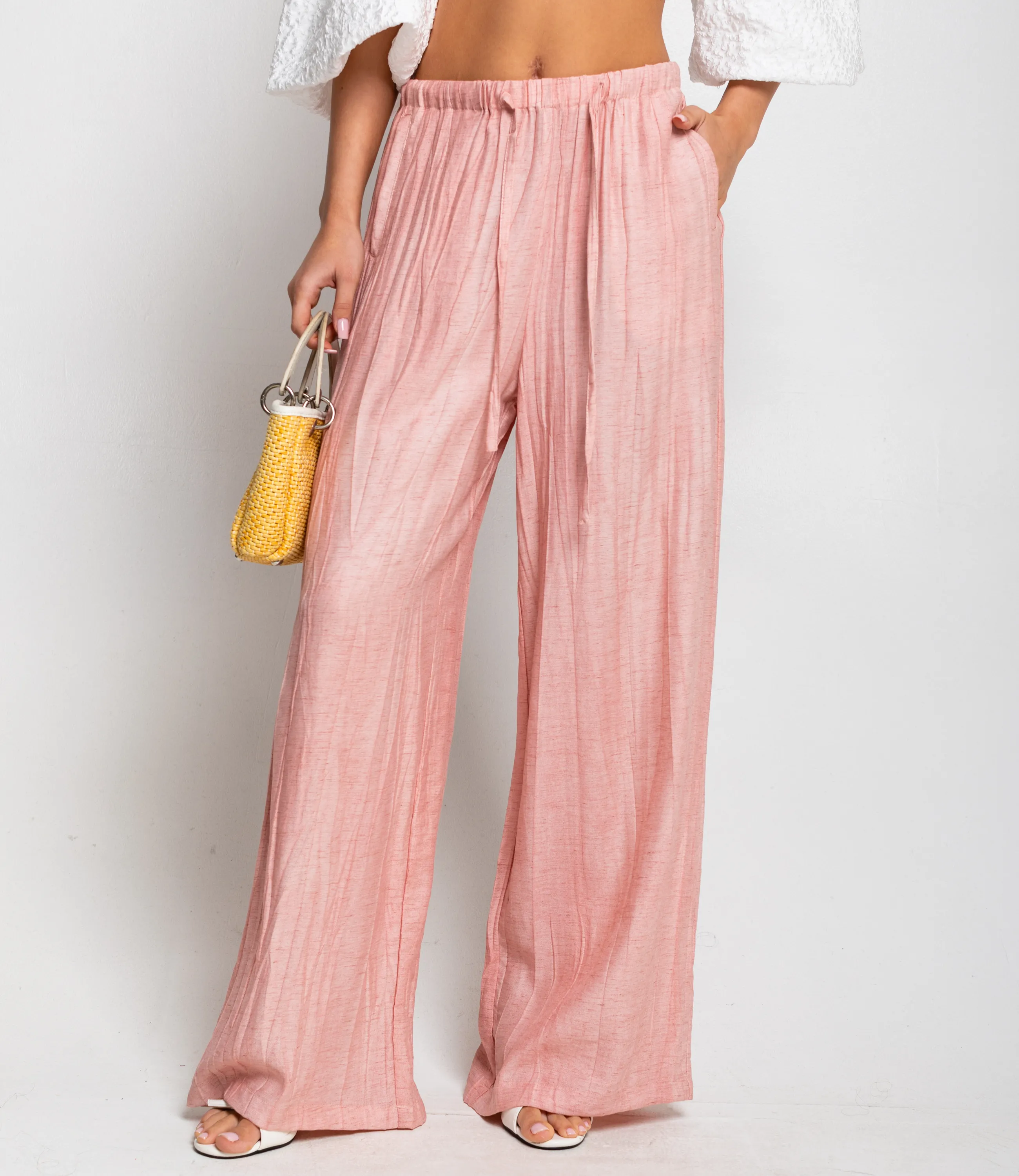 Брюки #ОКТ095015, пудровый - фото 2