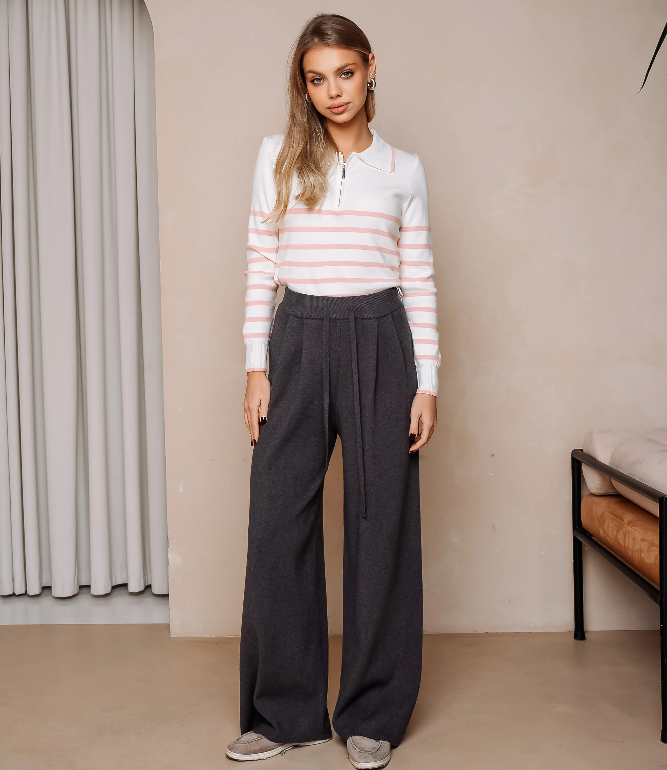 Брюки #КТ9632 (1), тёмно-серый - фото 1