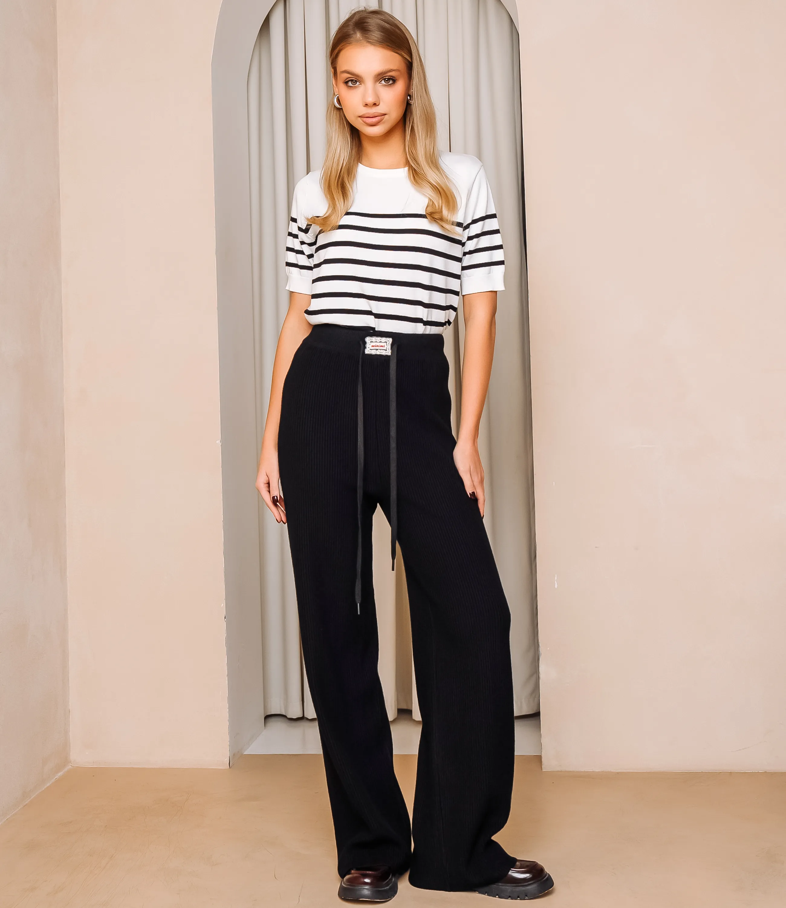 Брюки #КТ2199, чёрный