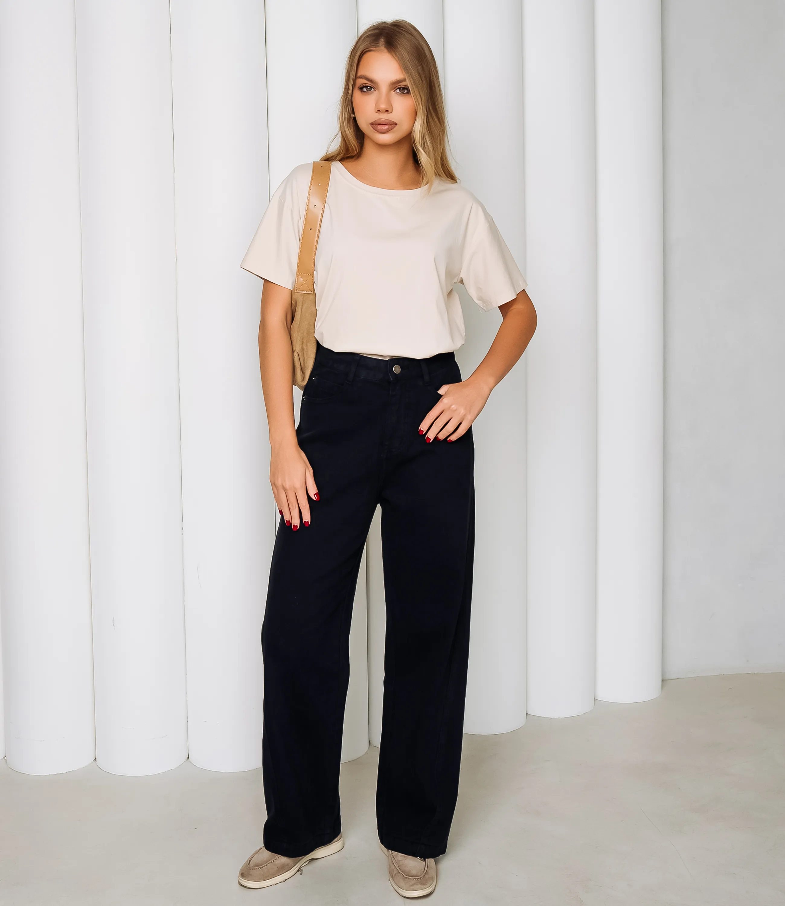 Джинсы #КТ6257, чёрный - фото 1